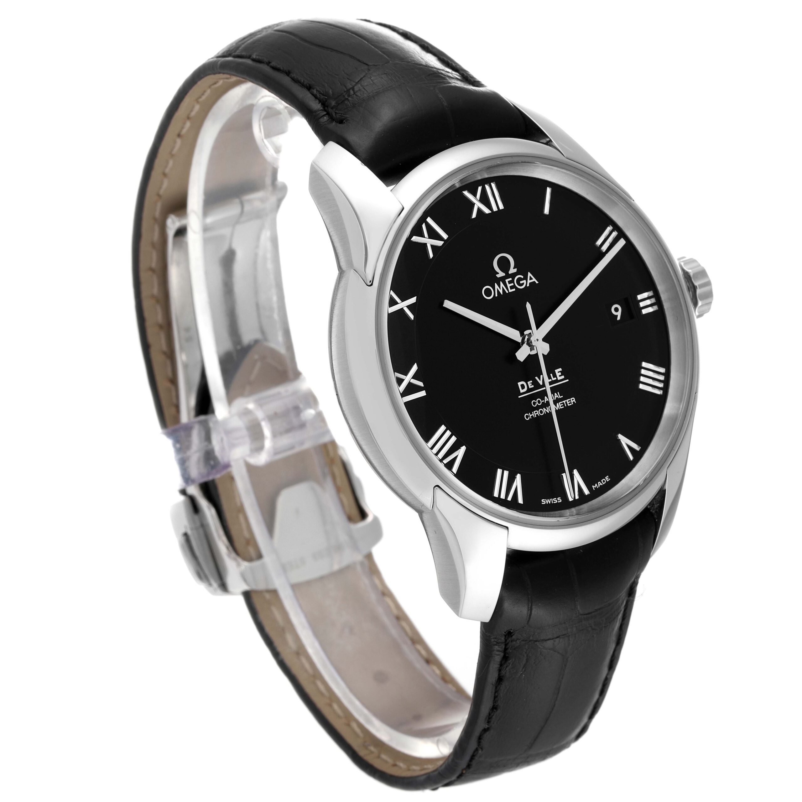 Omega DeVille Black Dial Steel Mens Watch 431.10.41.21.01.001