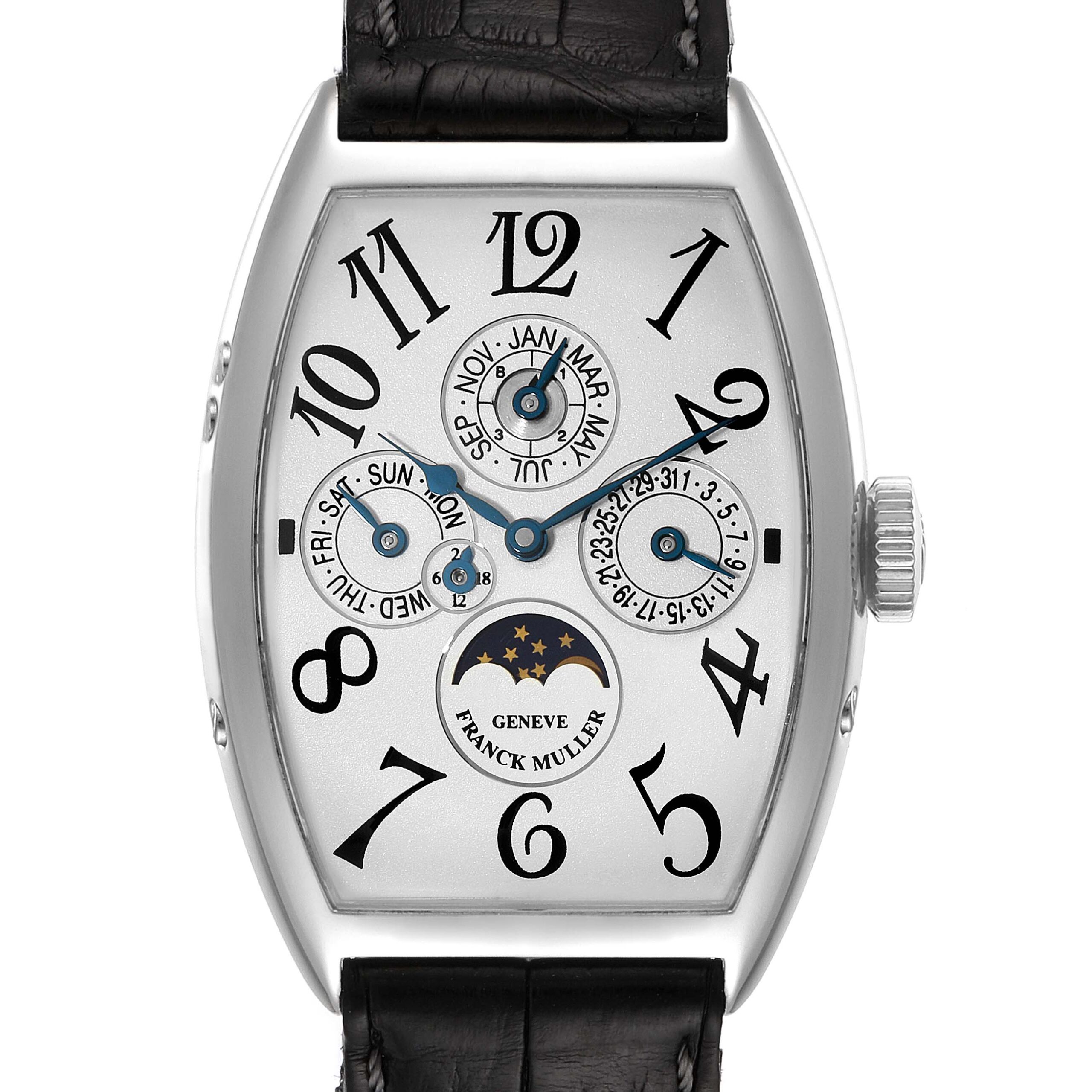 Franck Muller Casablanca Perpetual Calendar Platinum Mens Watch 5850 QP