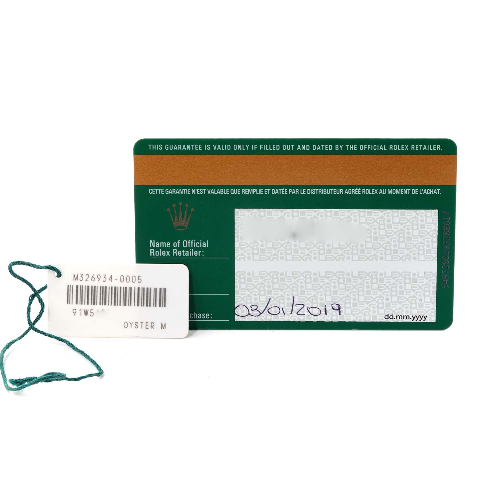 Rolex Sky-Dweller Silver Dial Steel White Gold Mens Watch 326934 Box Card