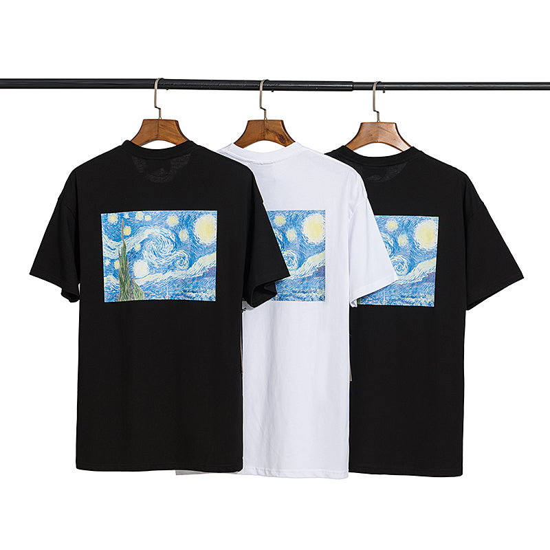 Fear of God Replica Essentials Van Gogh Cotton T Shirt 931