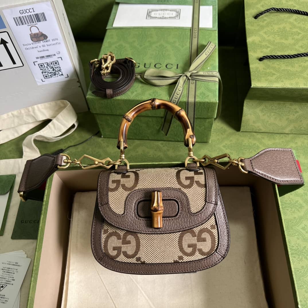 Gucci Bamboo 1947 Mini Top Handle Shoulder Bag 686864 Replica