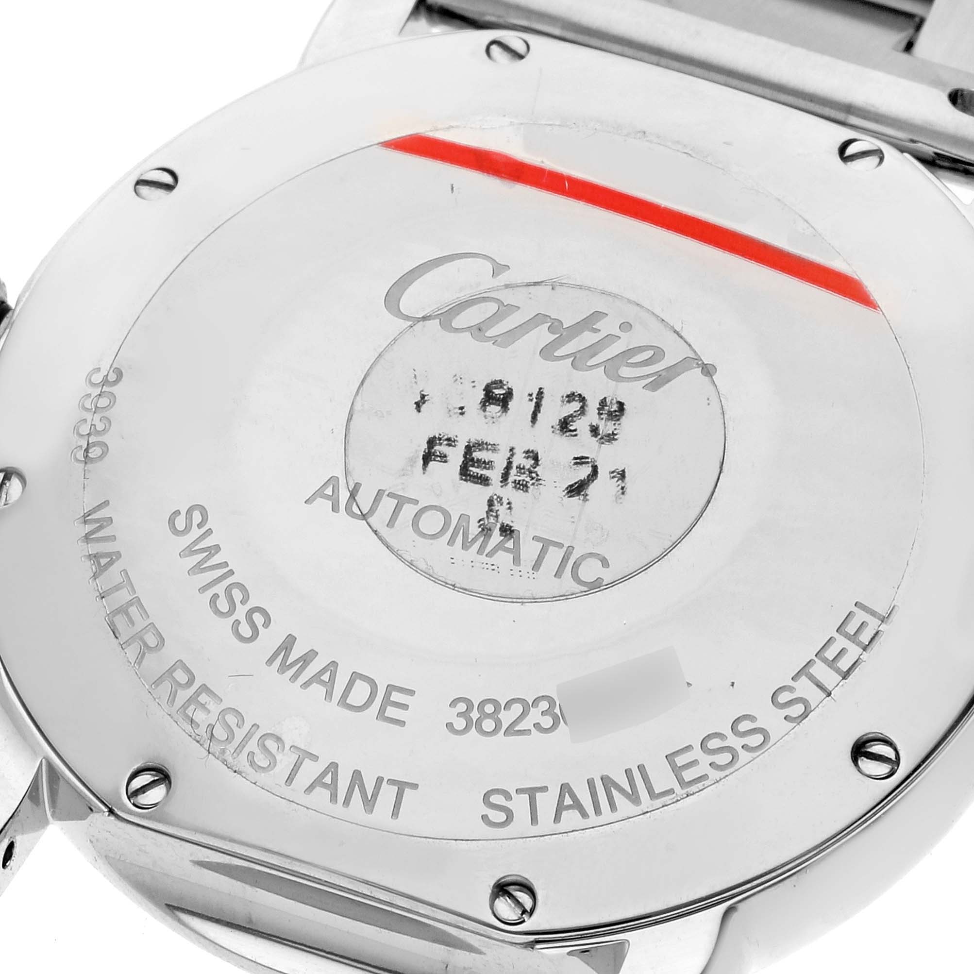 Cartier Ronde Solo Silver Dial Automatic Steel Ladies Watch WSRN0012 Box Card