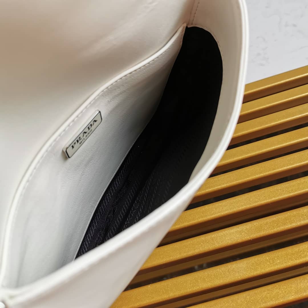 Prada Cleo Bag Dupe Brushed Leather Flap Replica Shoulder Bag