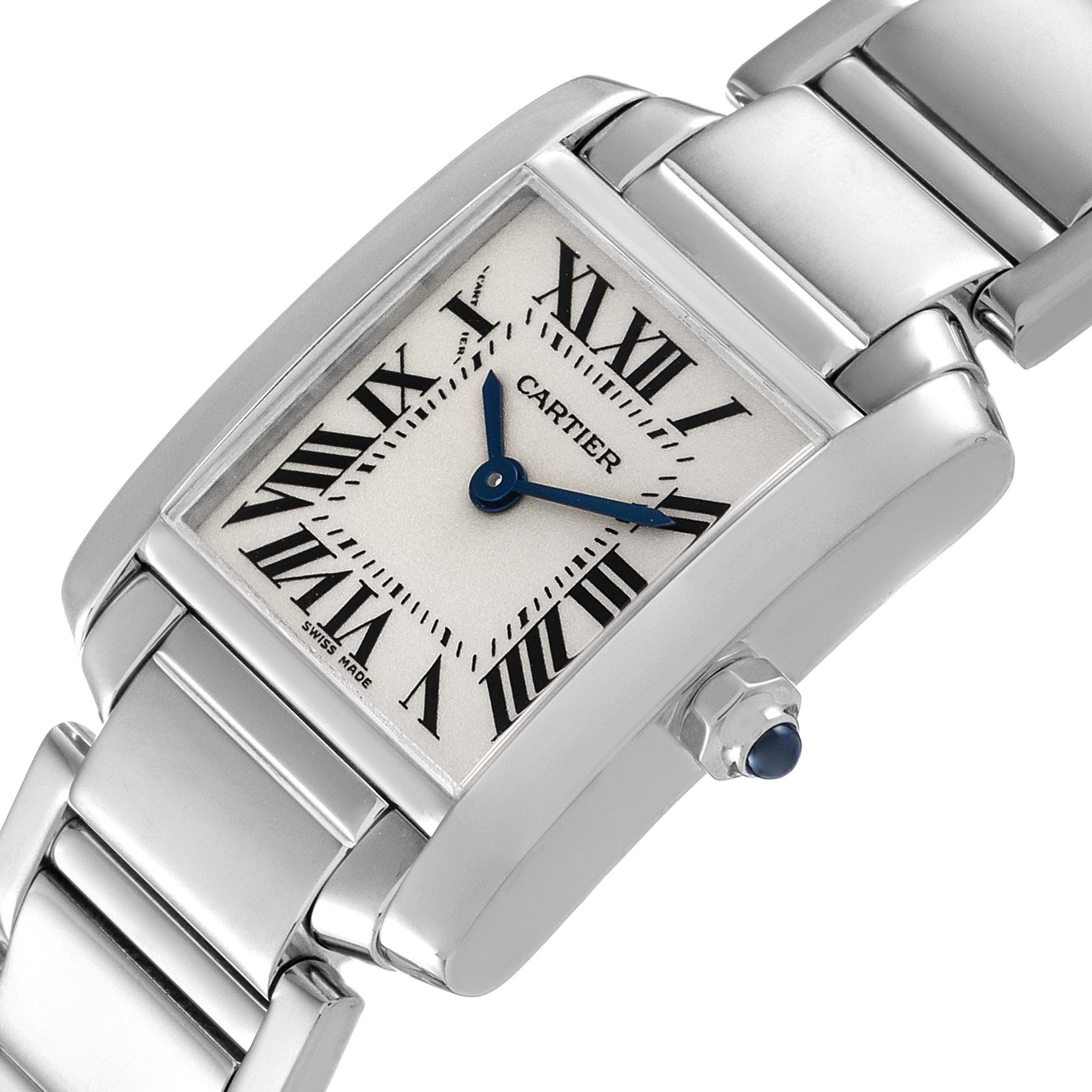 Cartier Tank Francaise White Gold Quartz Ladies Watch W50012S3