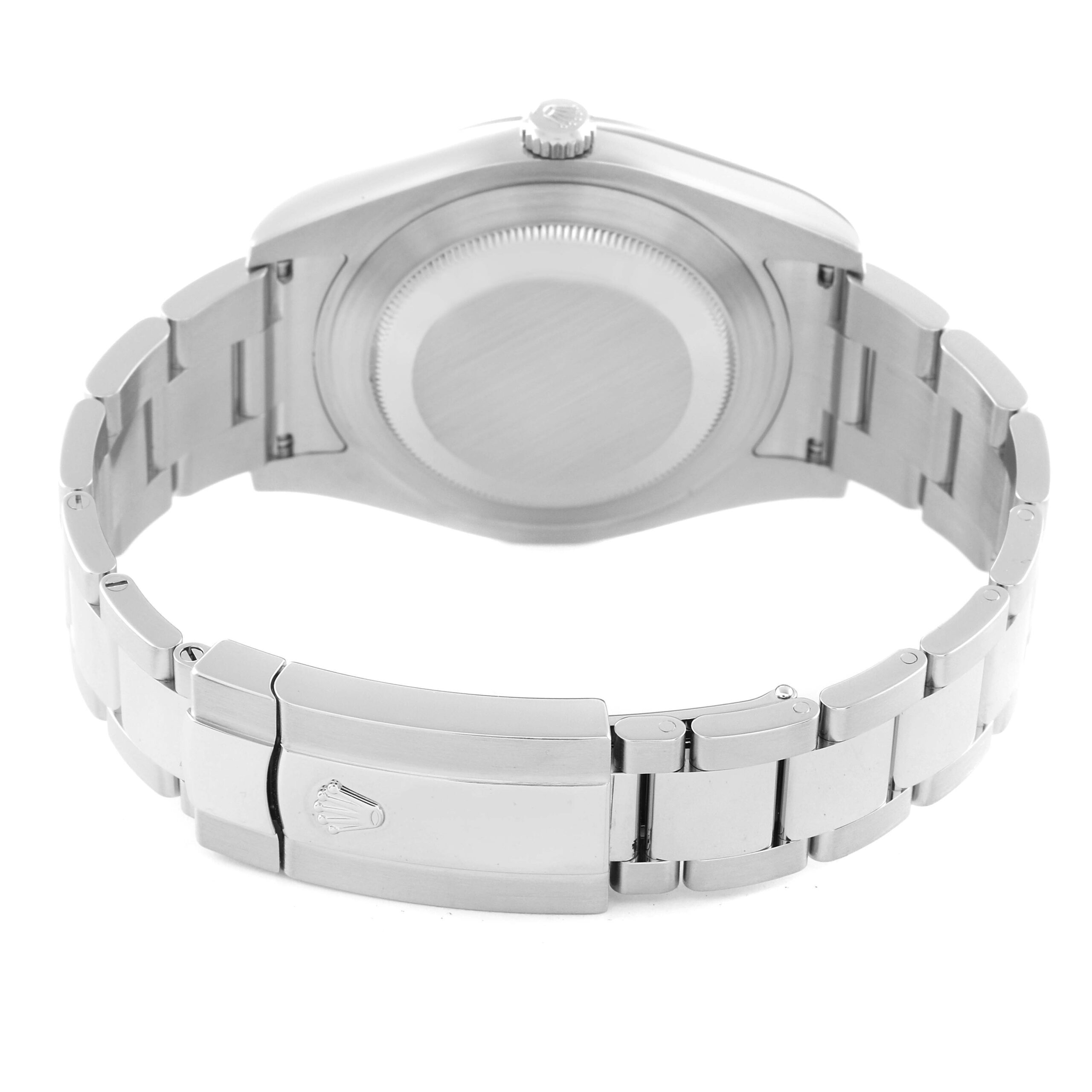 Rolex Datejust II Smooth Bezel Blue Roman Dial Steel Mens Watch 116300