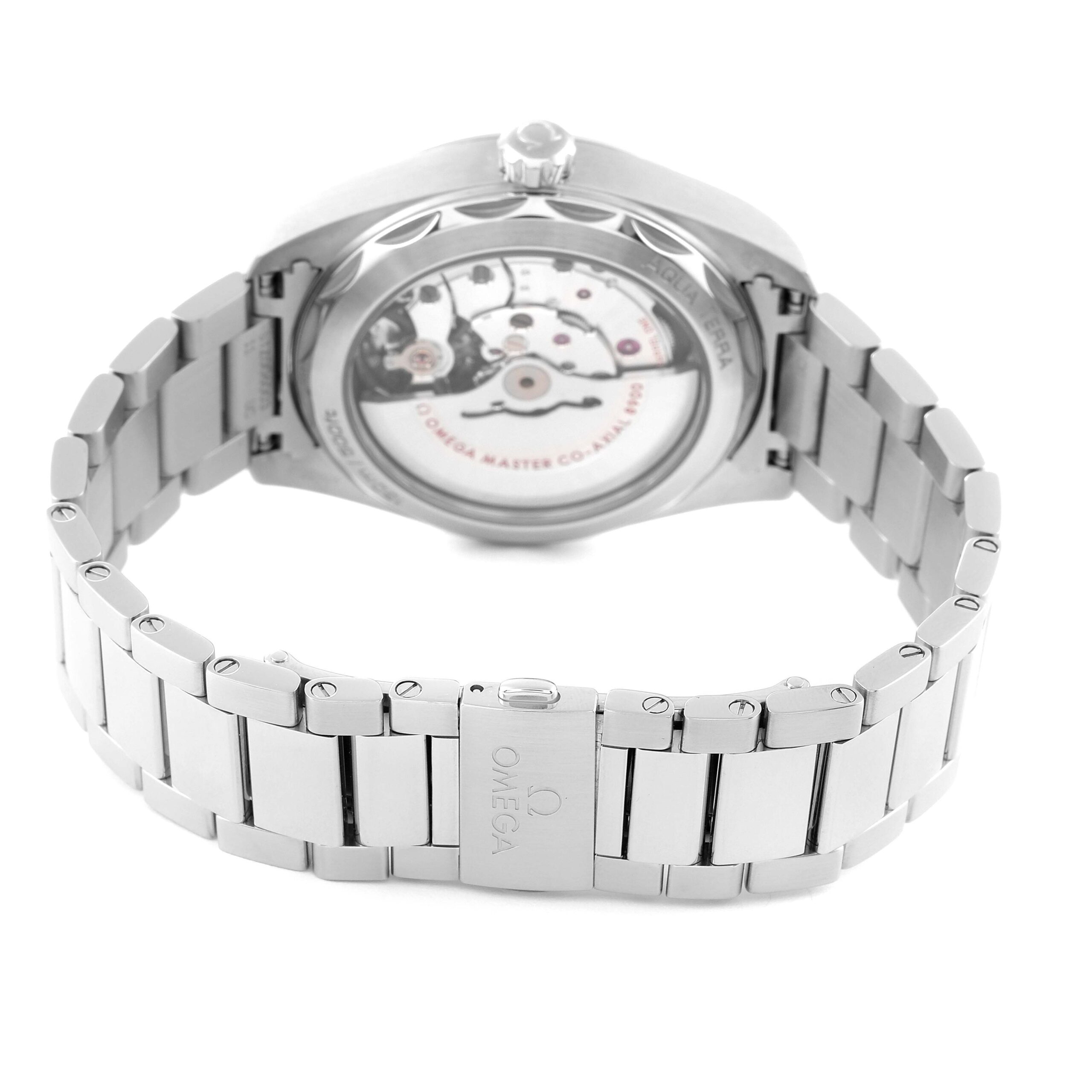 Omega Seamaster Aqua Terra Orange Hand Watch 220.10.41.21.02.001 Box Card