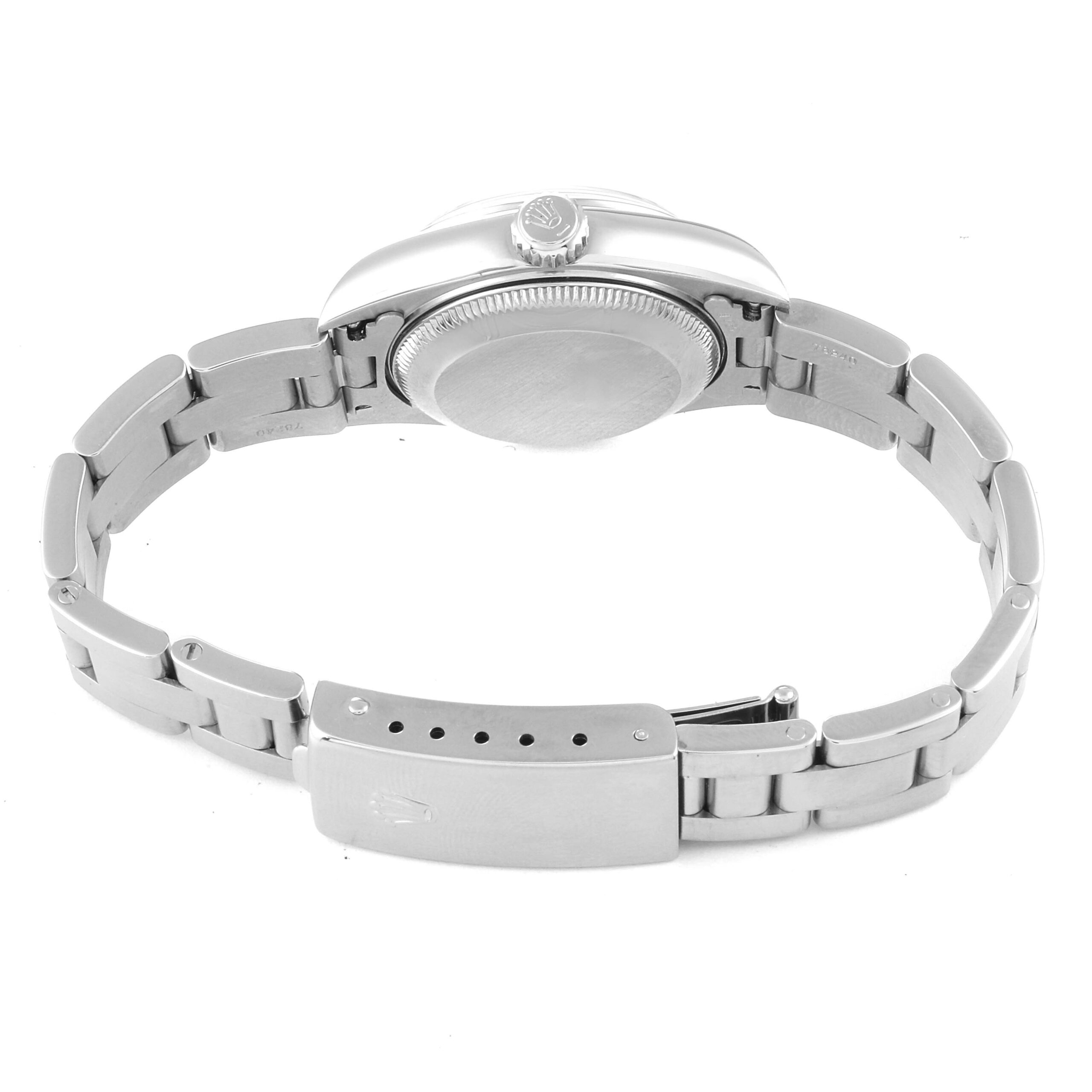 Rolex Date Blue Dial Oyster Bracelet Steel Ladies Watch 79160