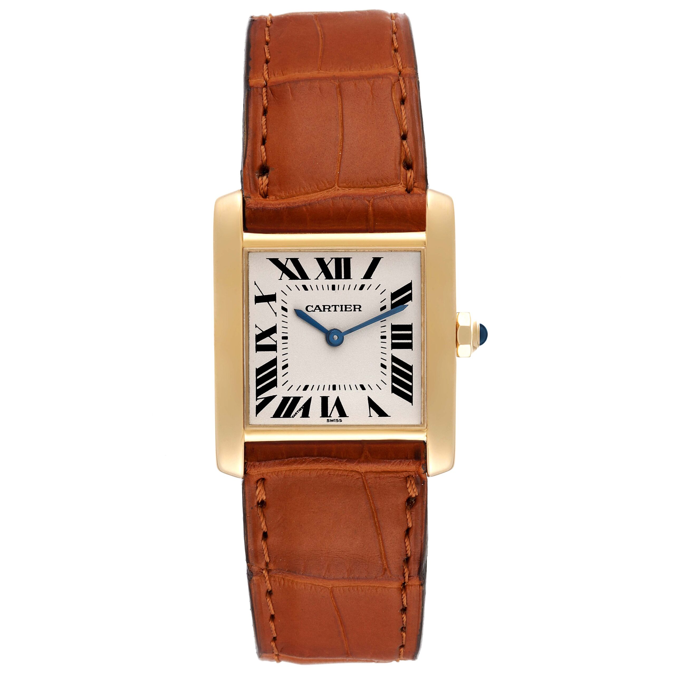 Cartier Tank Francaise Midsize Yellow Gold Ladies Watch W5000356