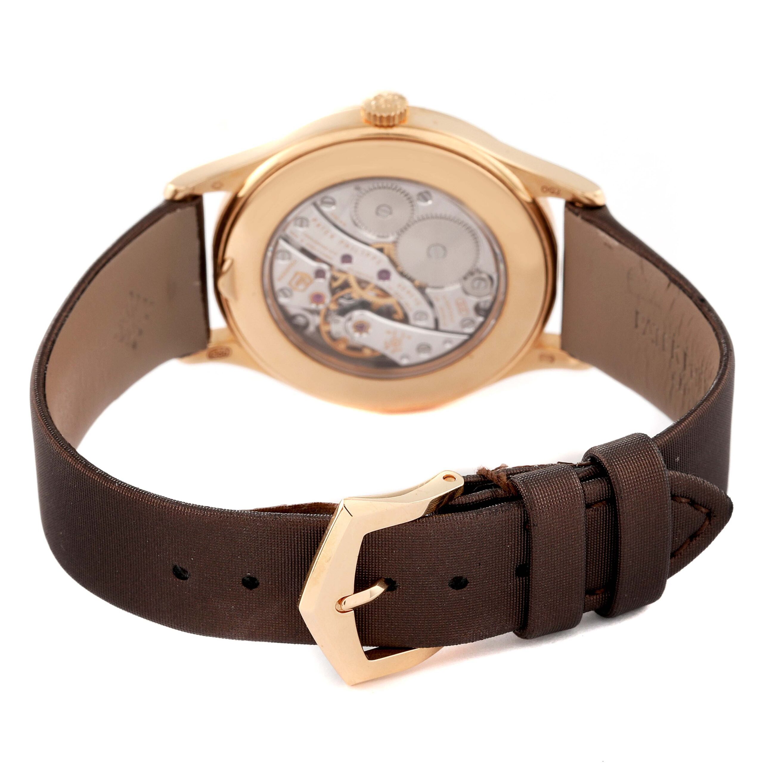 Patek Philippe Calatrava Rose Gold Brown Dial Ladies Watch 4897R