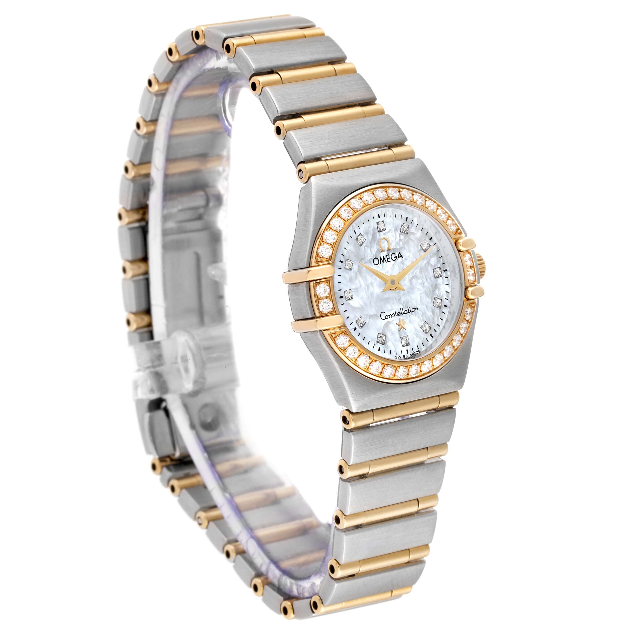 Omega Constellation 95 Mother of Pearl Diamond Ladies Watch 1267.75.00 Box Card