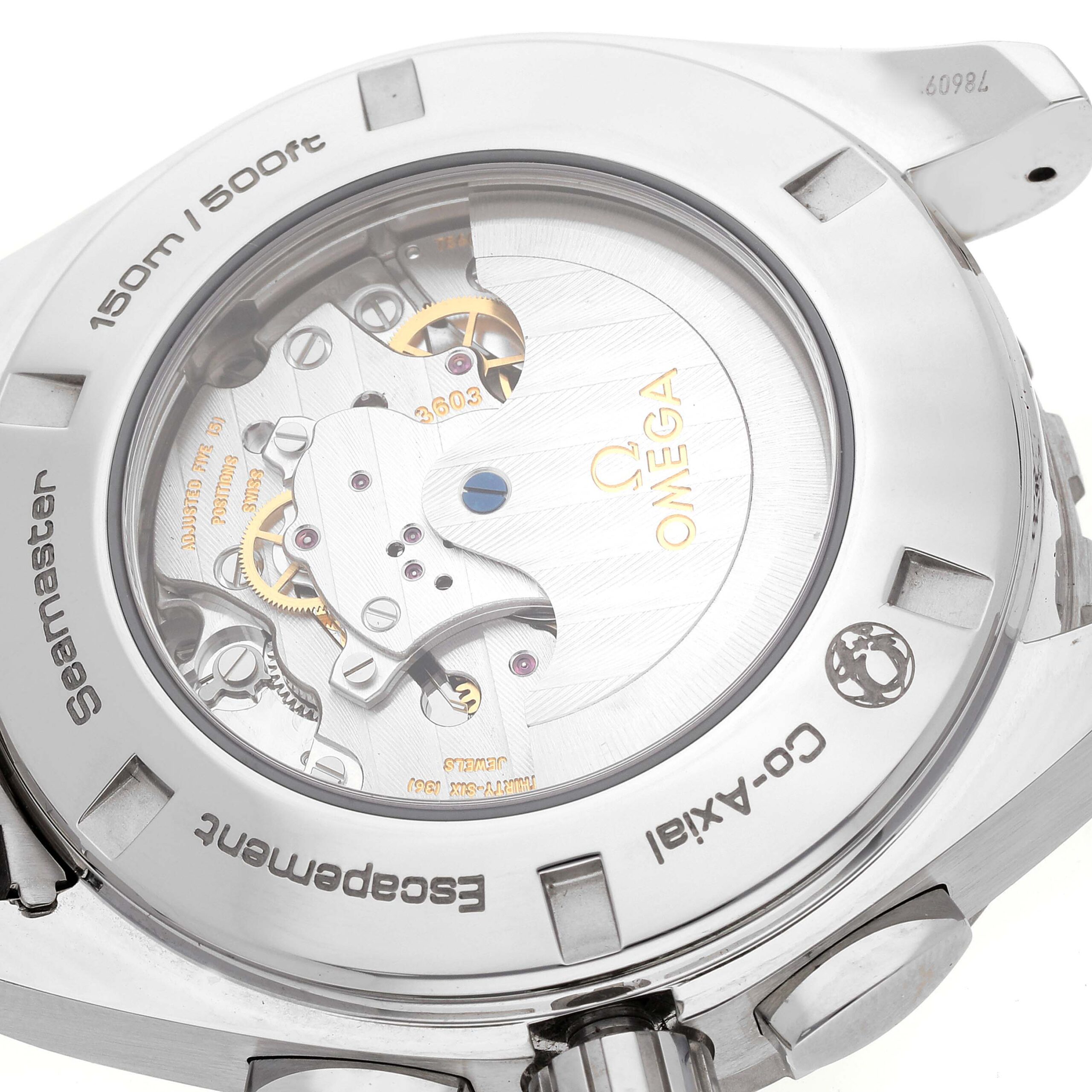 Omega Aqua Terra GMT Chronograph Steel Mens Watch 231.10.44.52.04.001 Box Card