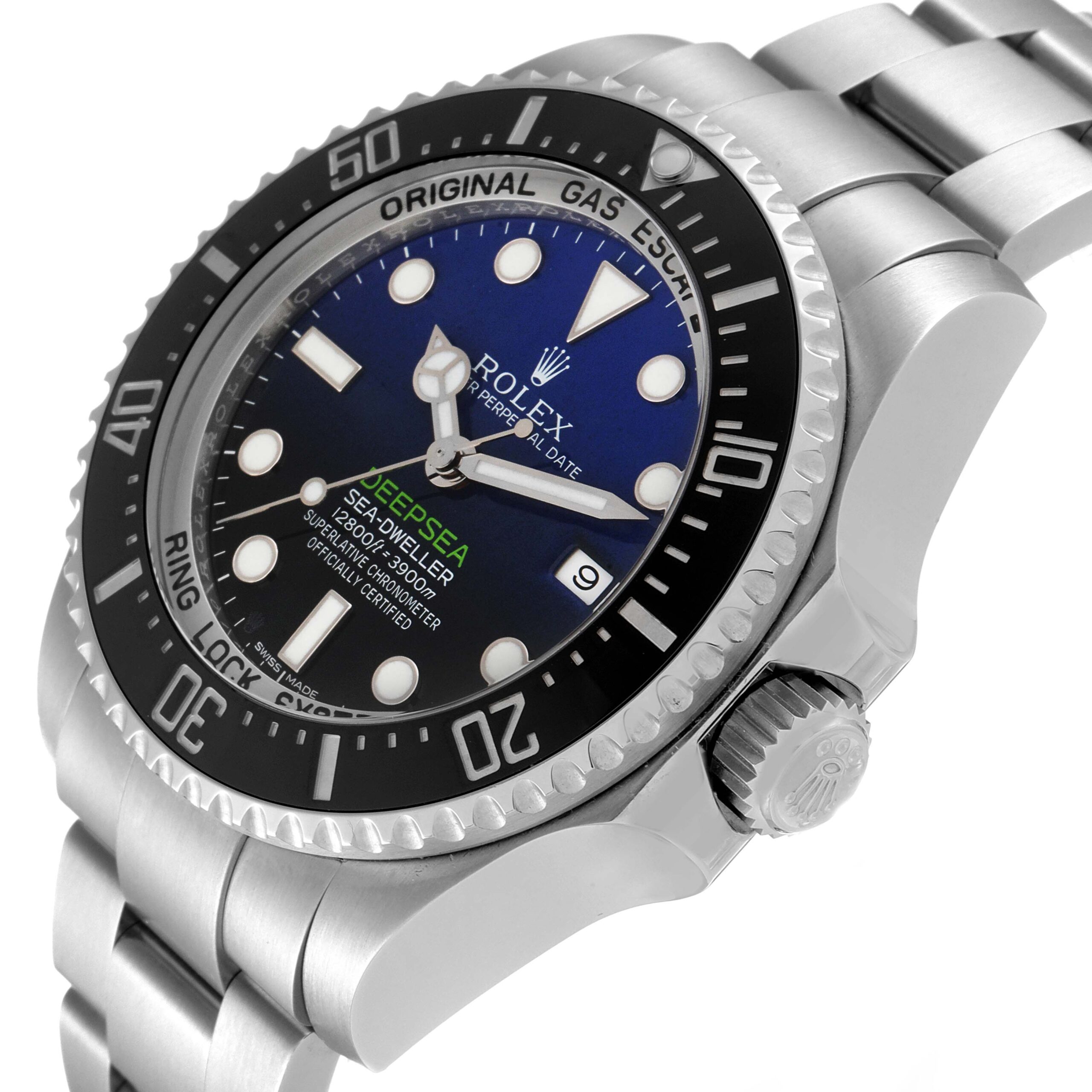 Rolex Seadweller Deepsea Cameron D-Blue Steel Mens Watch 116660 Box Card