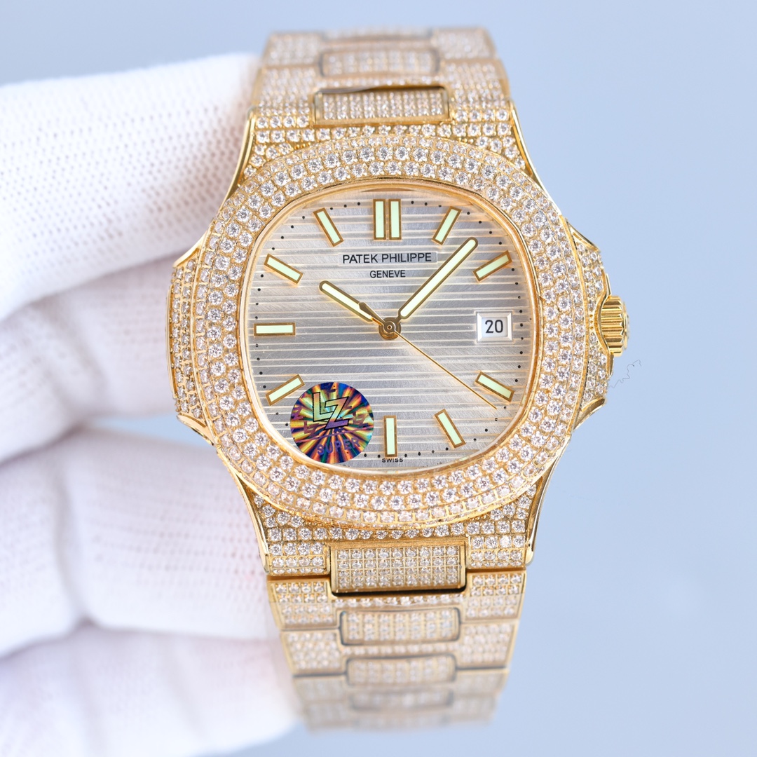 Patek Philippe Gypsophila full diamond Nautilus series 5719/1G-002
