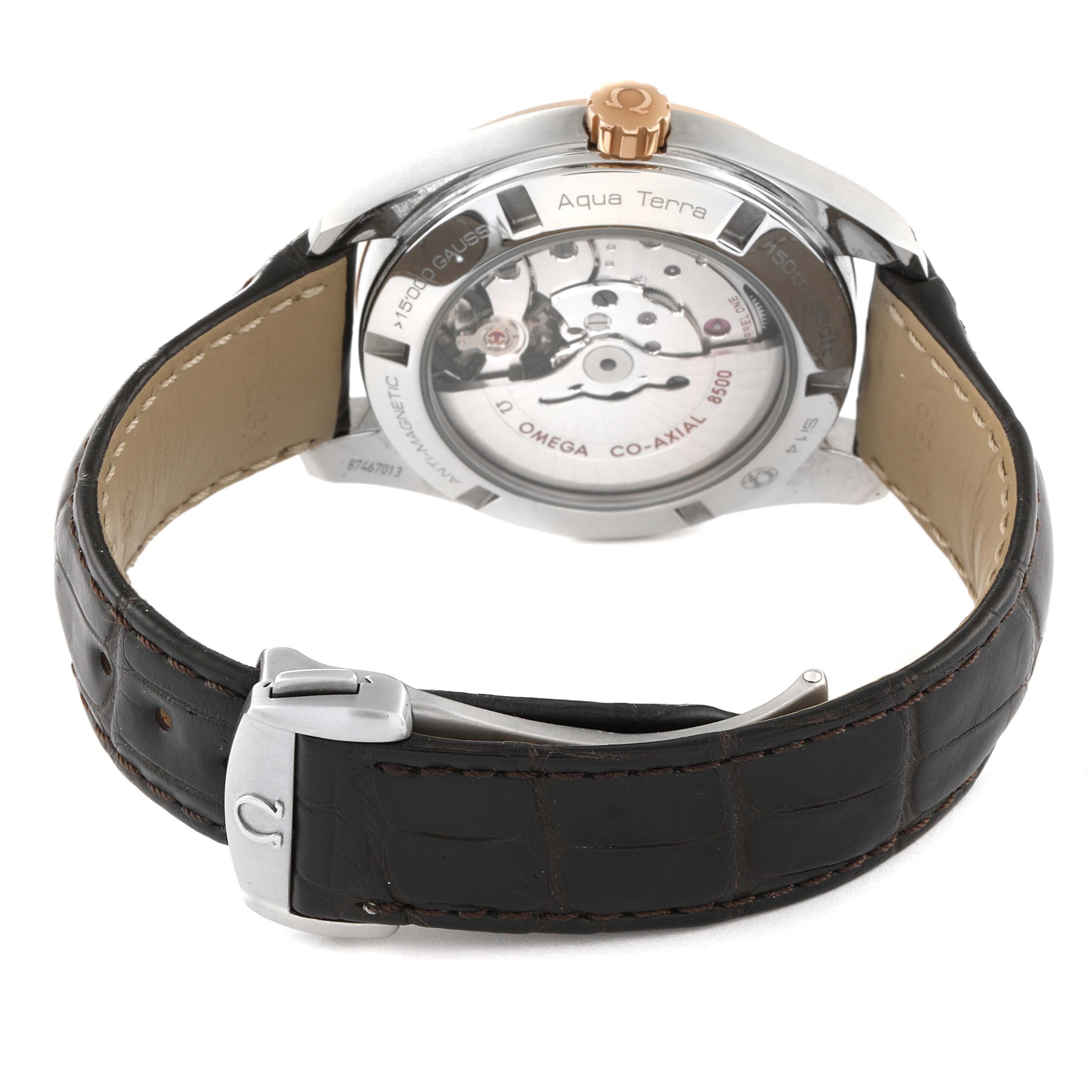 Omega Seamaster Aqua Terra Steel Rose Gold Mens Watch 231.23.42.21.02.001 Box Card