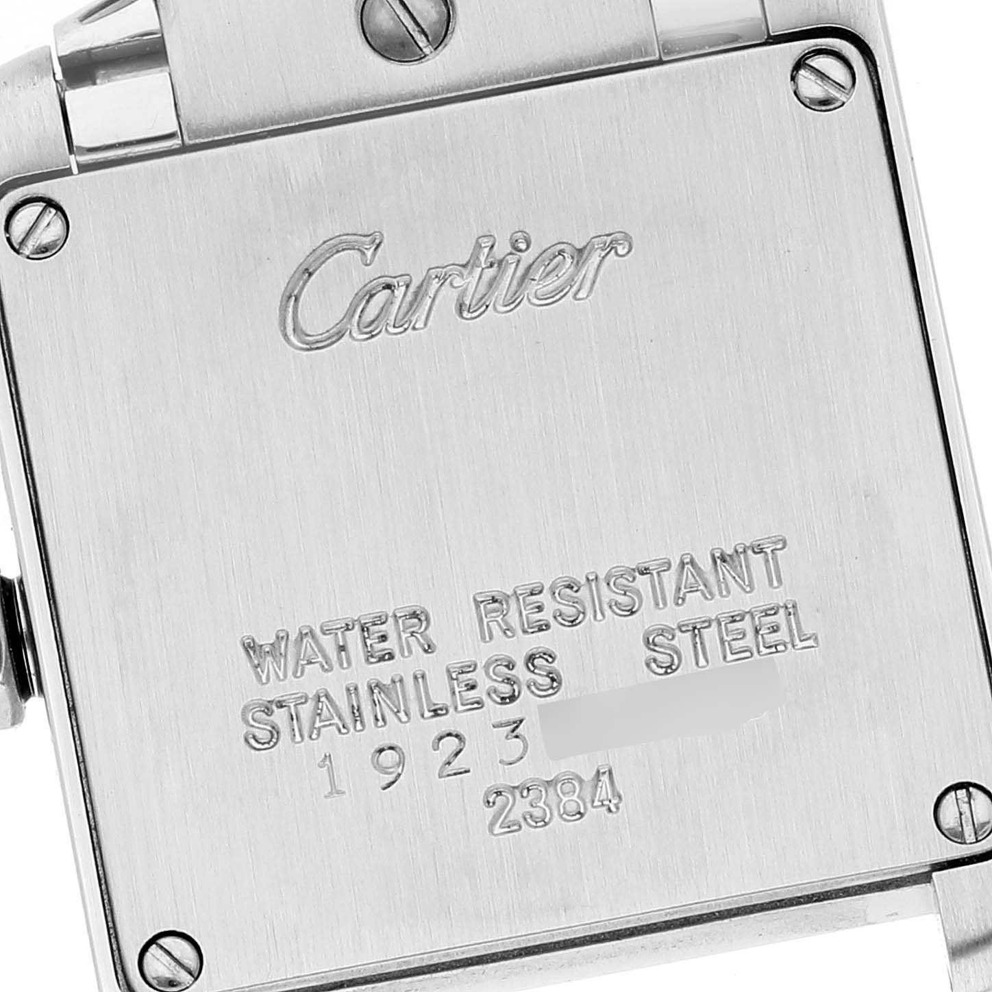 Cartier Tank Francaise Small Silver Dial Steel Ladies Watch W51008Q3 Box Papers