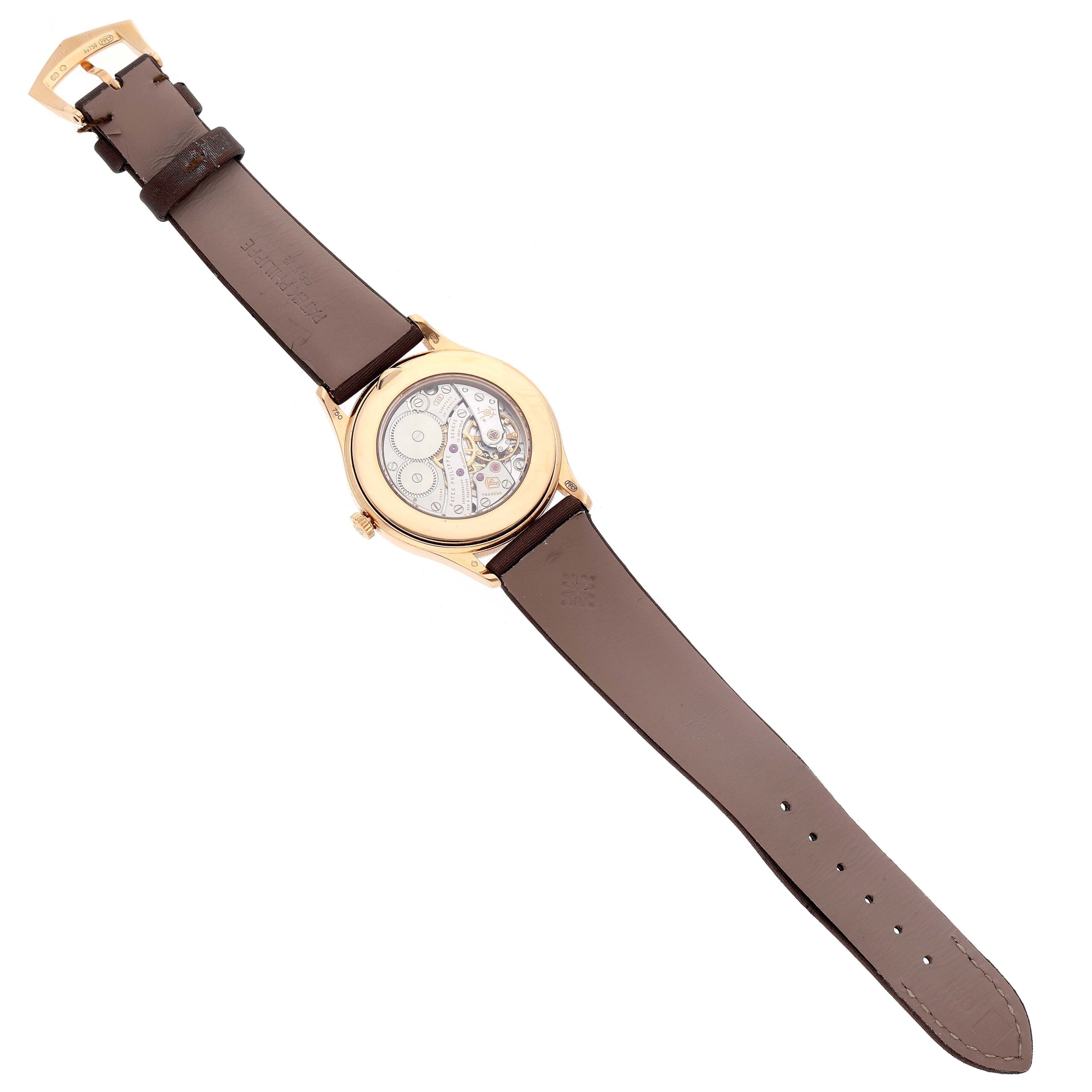 Patek Philippe Calatrava Rose Gold Brown Dial Ladies Watch 4897R