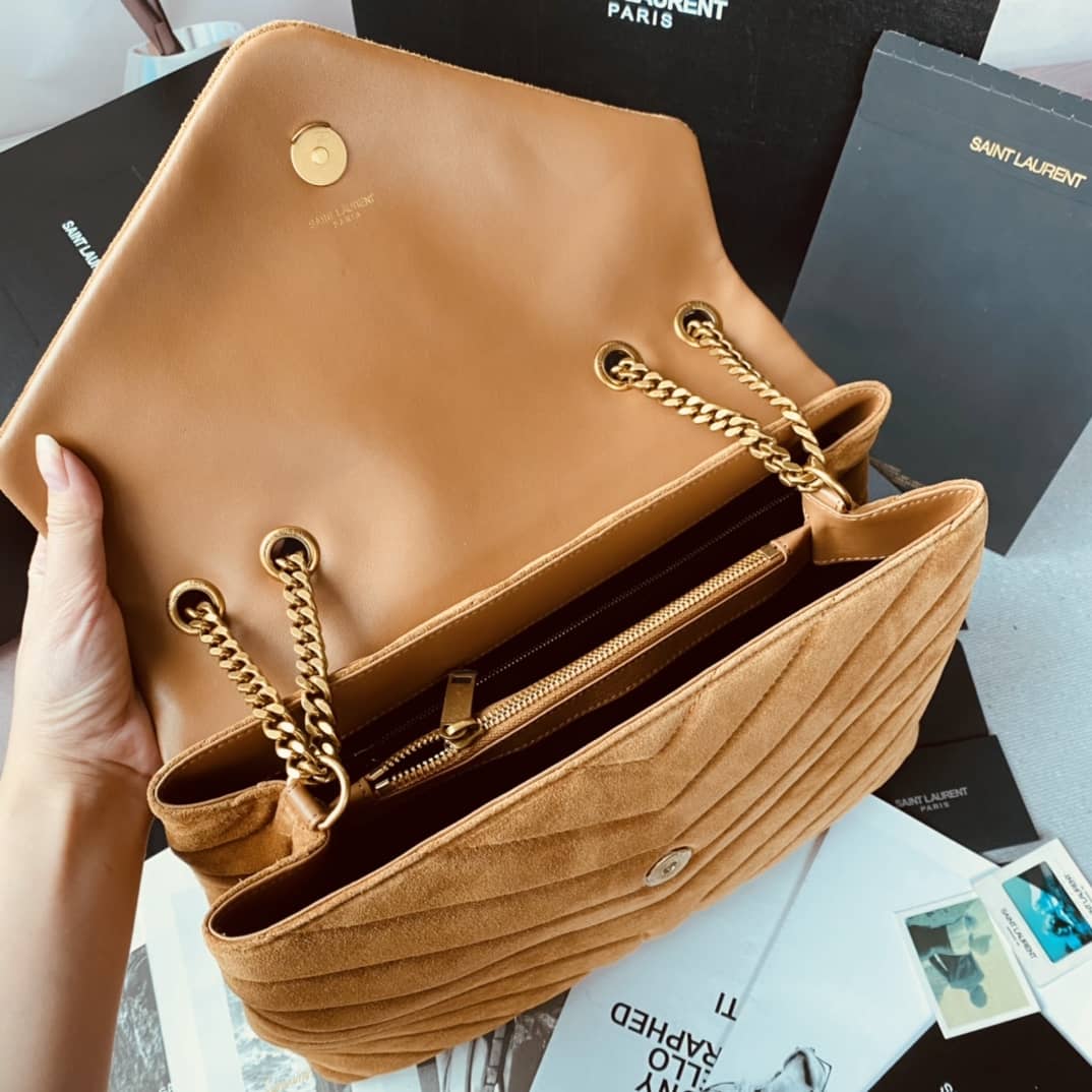 Saint Laurent Bag Dupe  Loulou Monogram Quilted Velvet Shoulder Bag