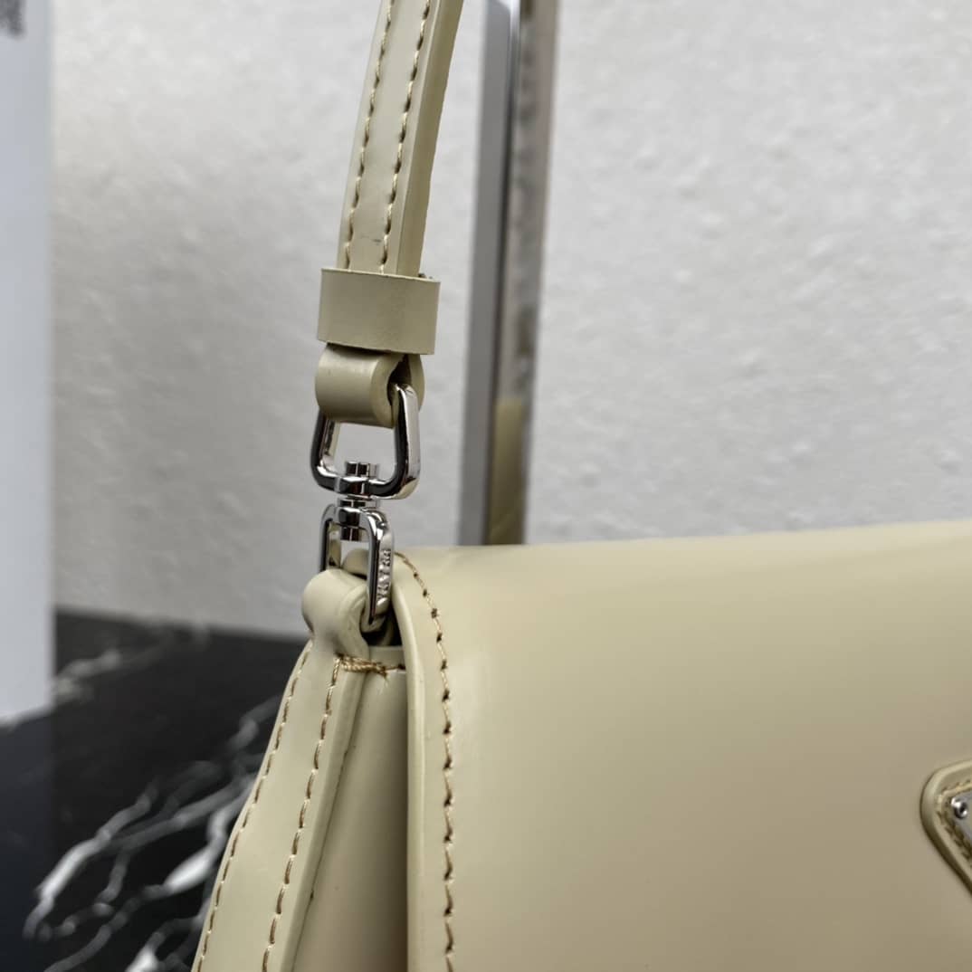 Prada Cleo Bag Dupe Brushed Leather Flap Replica Shoulder Bag