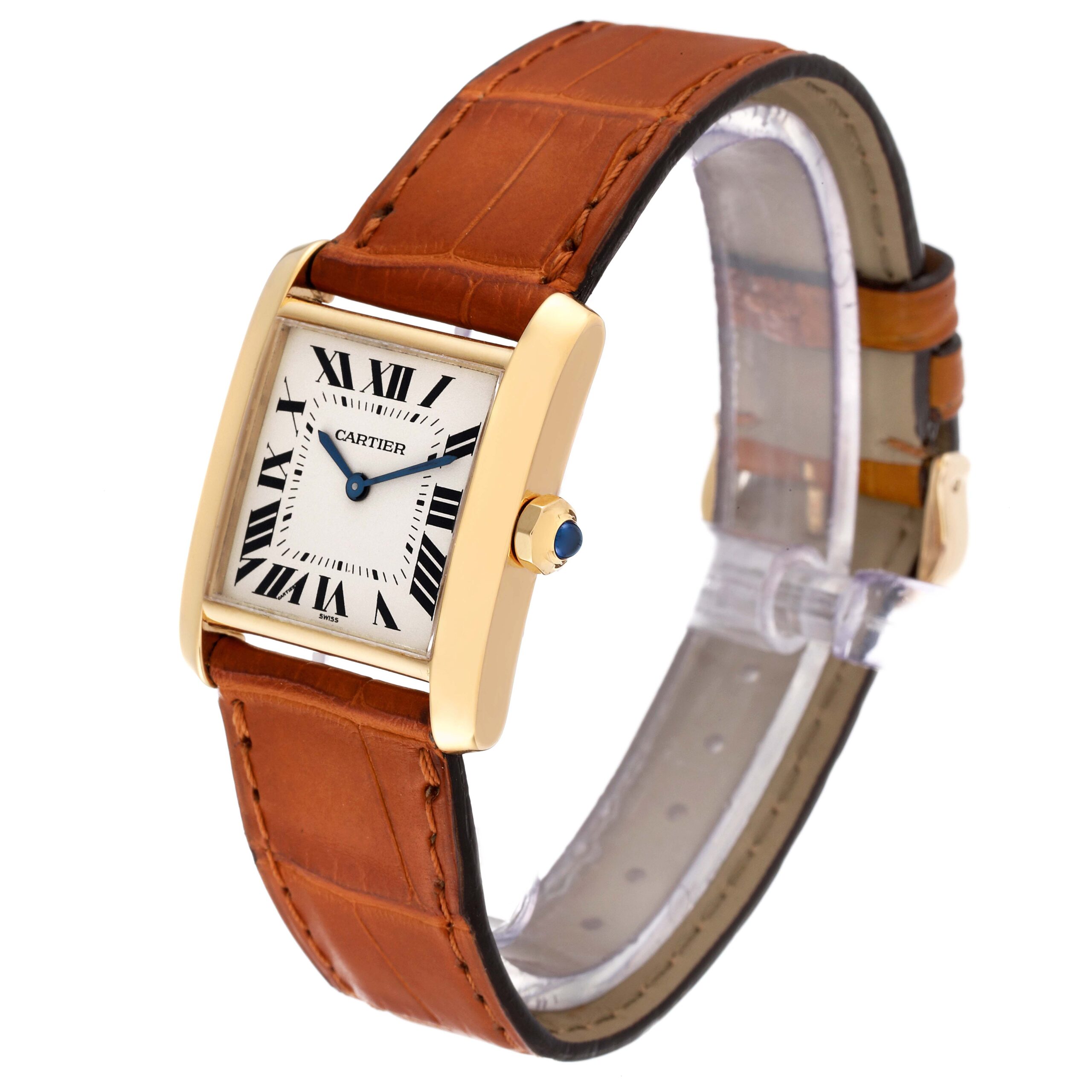 Cartier Tank Francaise Midsize Yellow Gold Ladies Watch W5000356