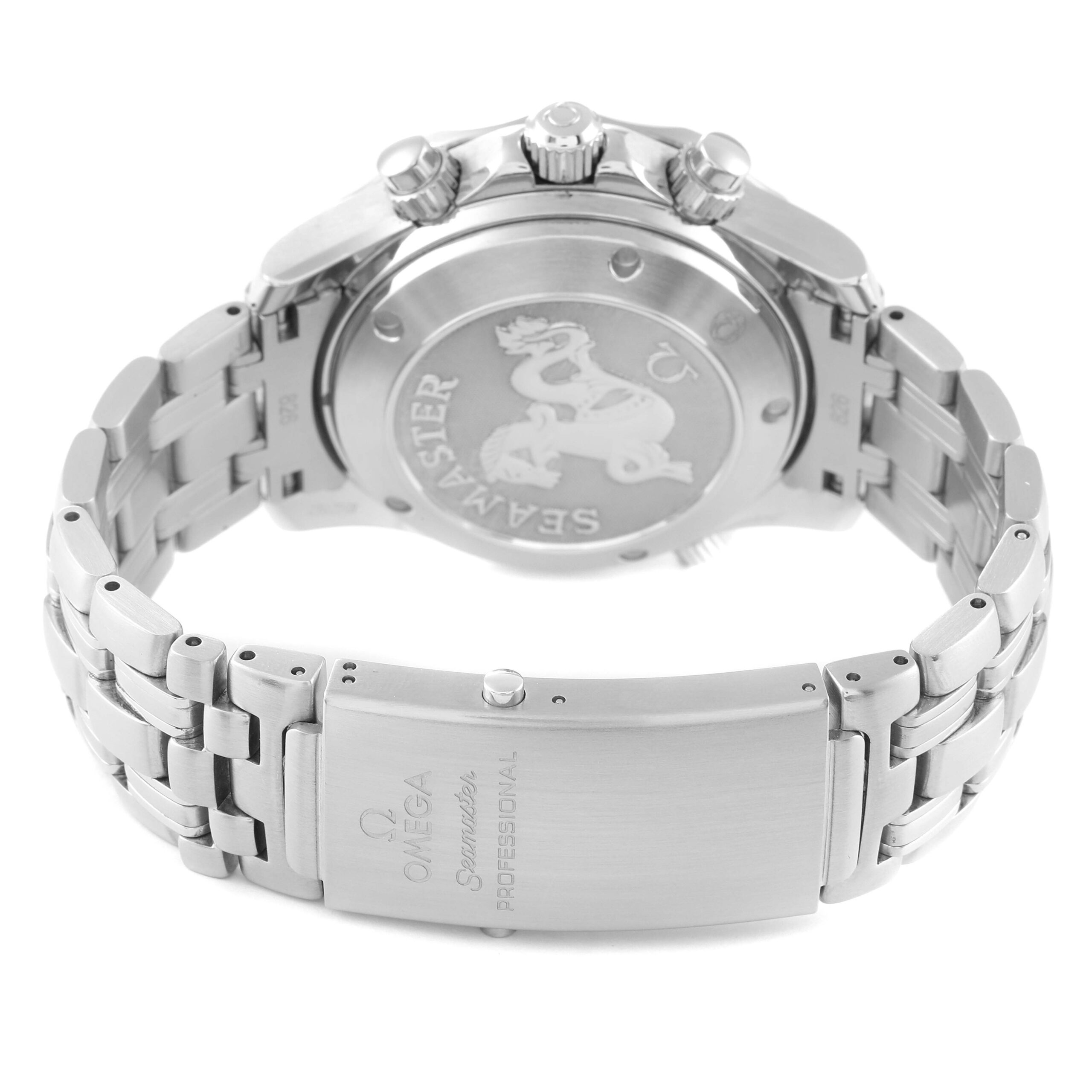 Omega Seamaster Chronograph Black Dial Watch 213.30.42.40.01.001 Box Card