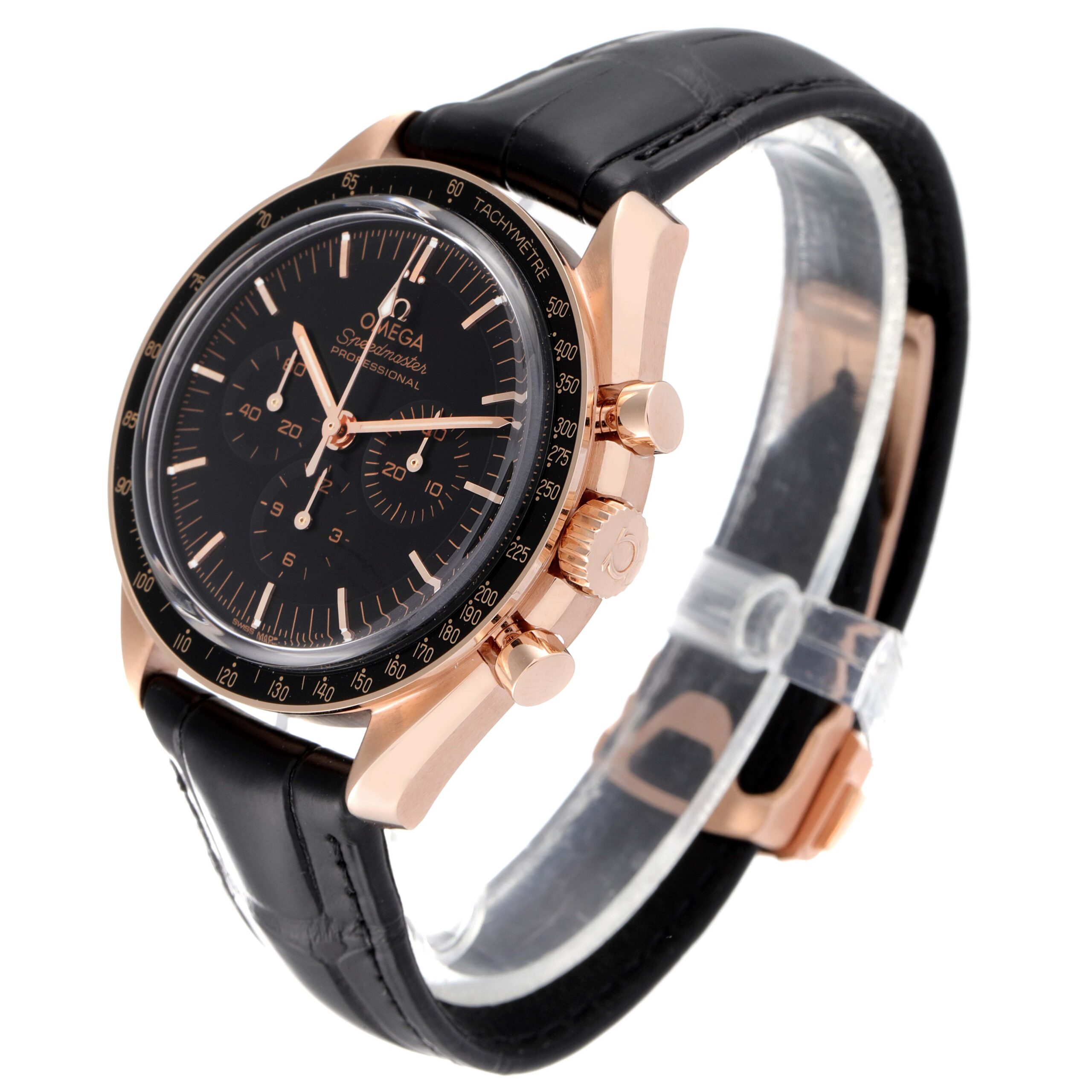 Omega Speedmaster Moonwatch Rose Gold Mens Watch 310.63.42.50.01.001 Unworn