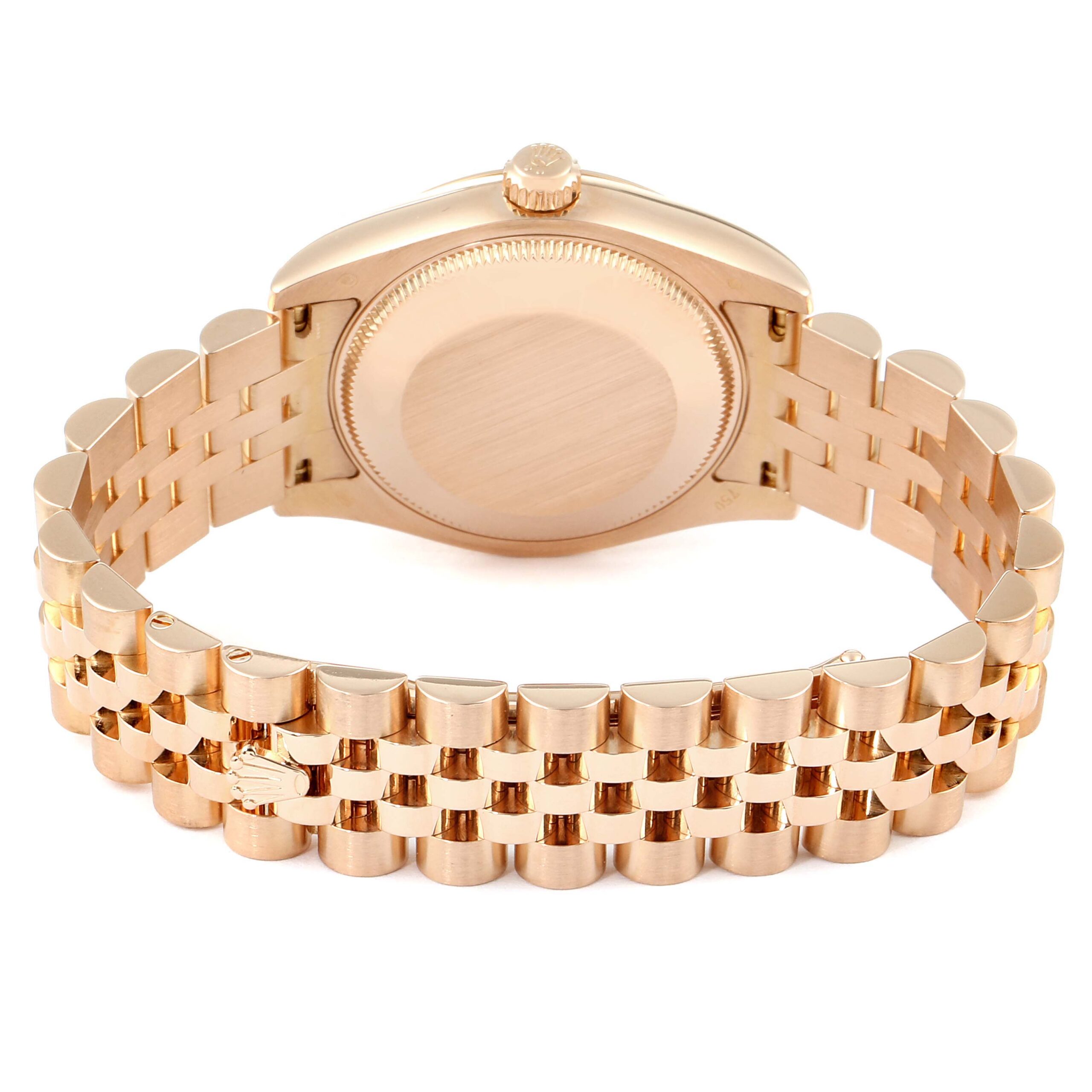 Rolex President Midsize 31 White Dial Rose Gold Ladies Watch 178245