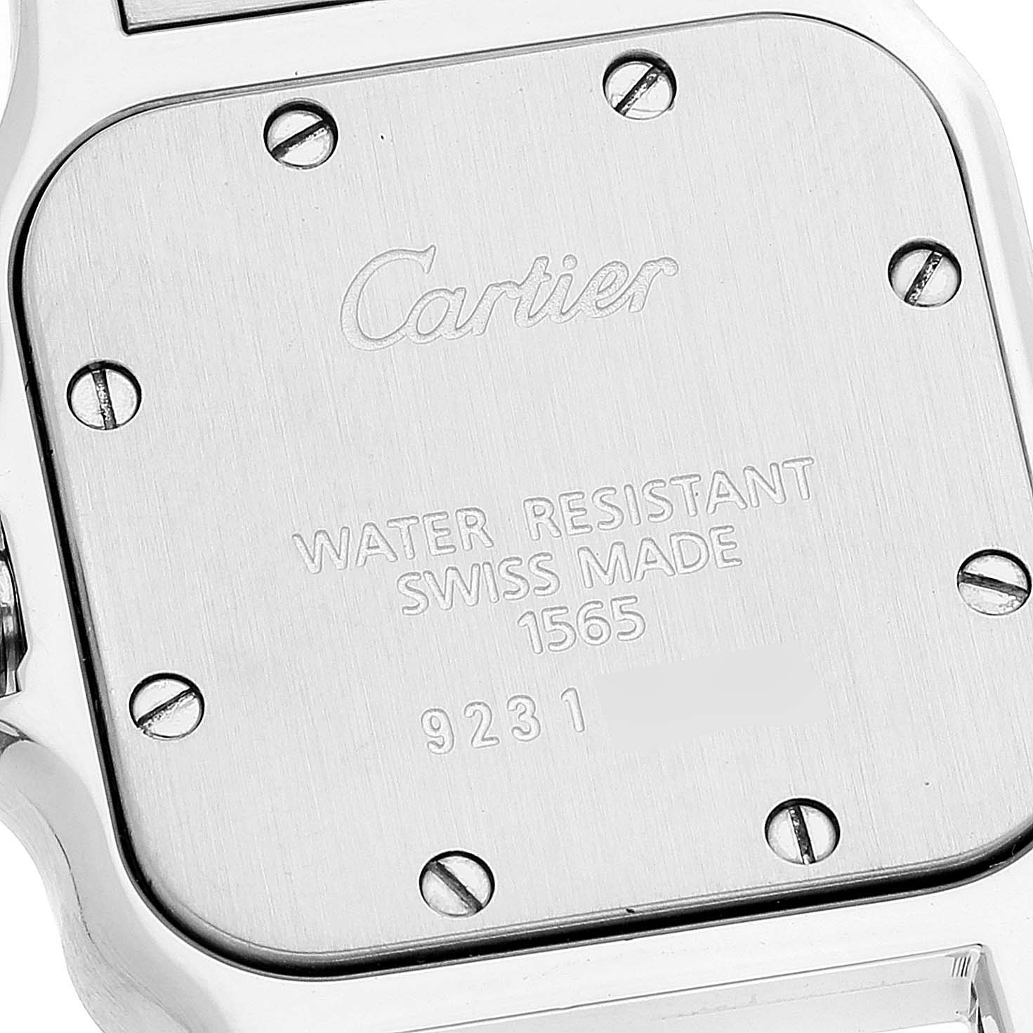 Cartier Santos Galbee Silver Dial Small Steel Ladies Watch W20056D6