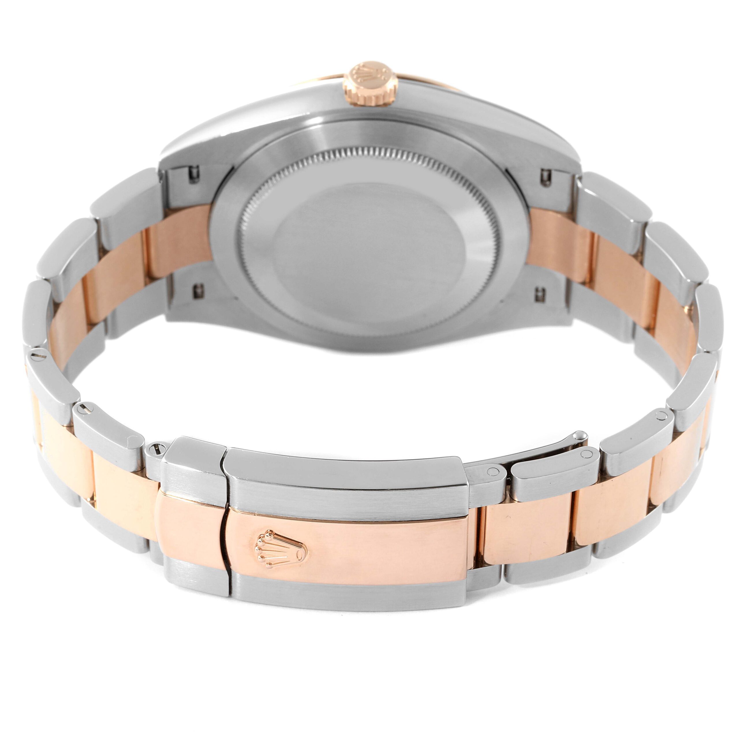 Rolex Datejust 41 Steel Rose Gold Chocolate Dial Mens Watch 126331 Box Card