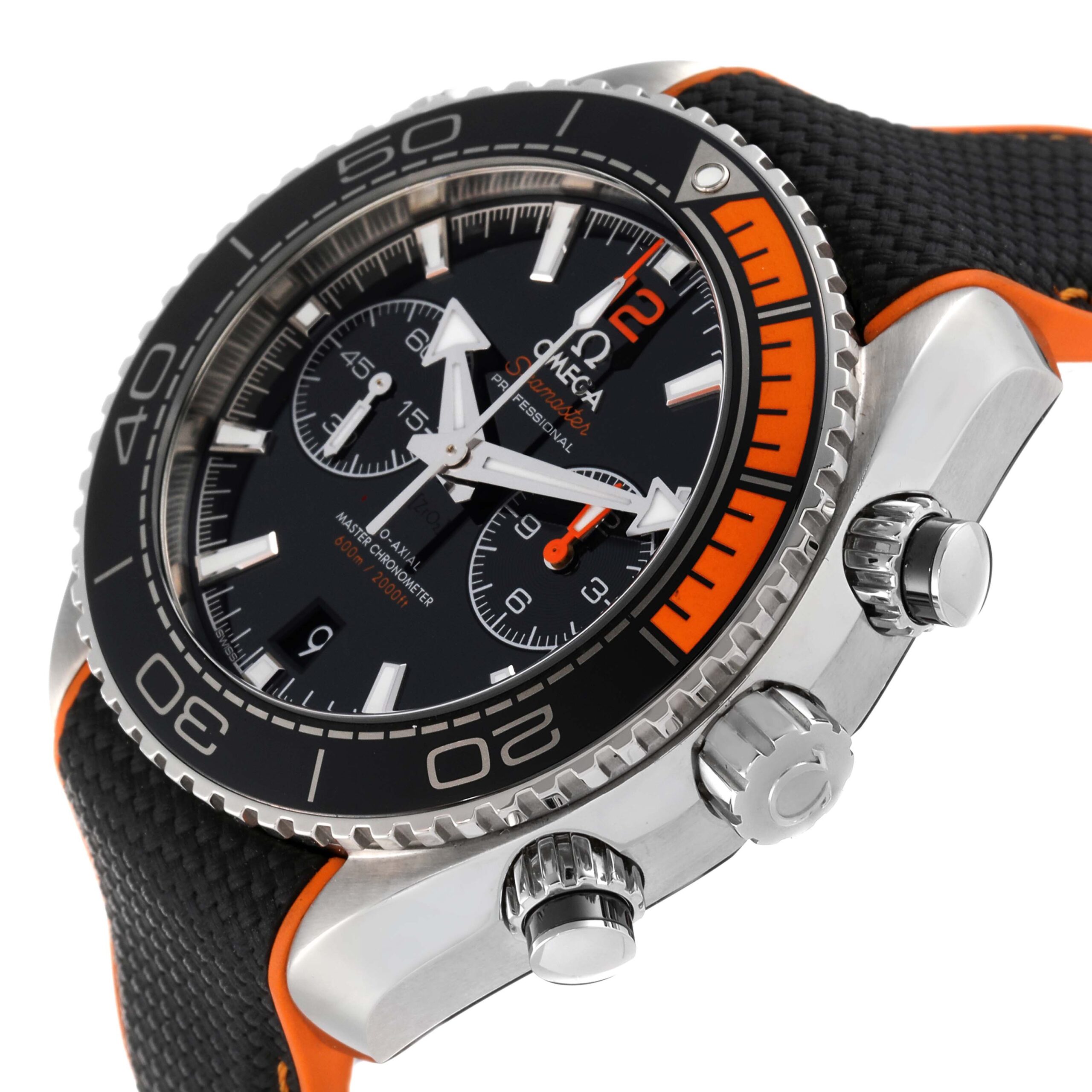 Omega Planet Ocean Chronograph Steel Mens Watch 215.32.46.51.01.001 Box Card