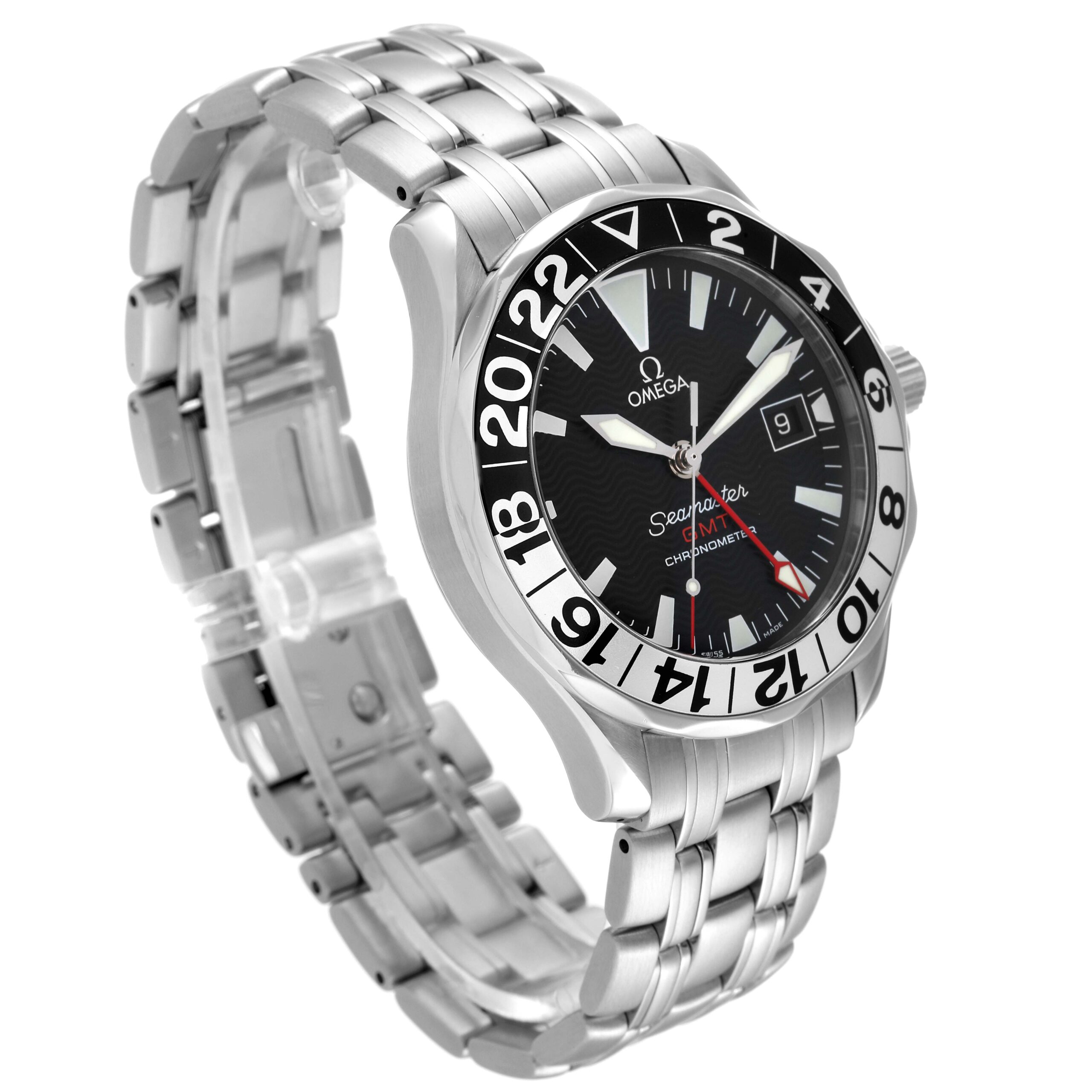 Omega Seamaster GMT 50th Anniversary Steel Mens Watch 2534.50.00 Box Card