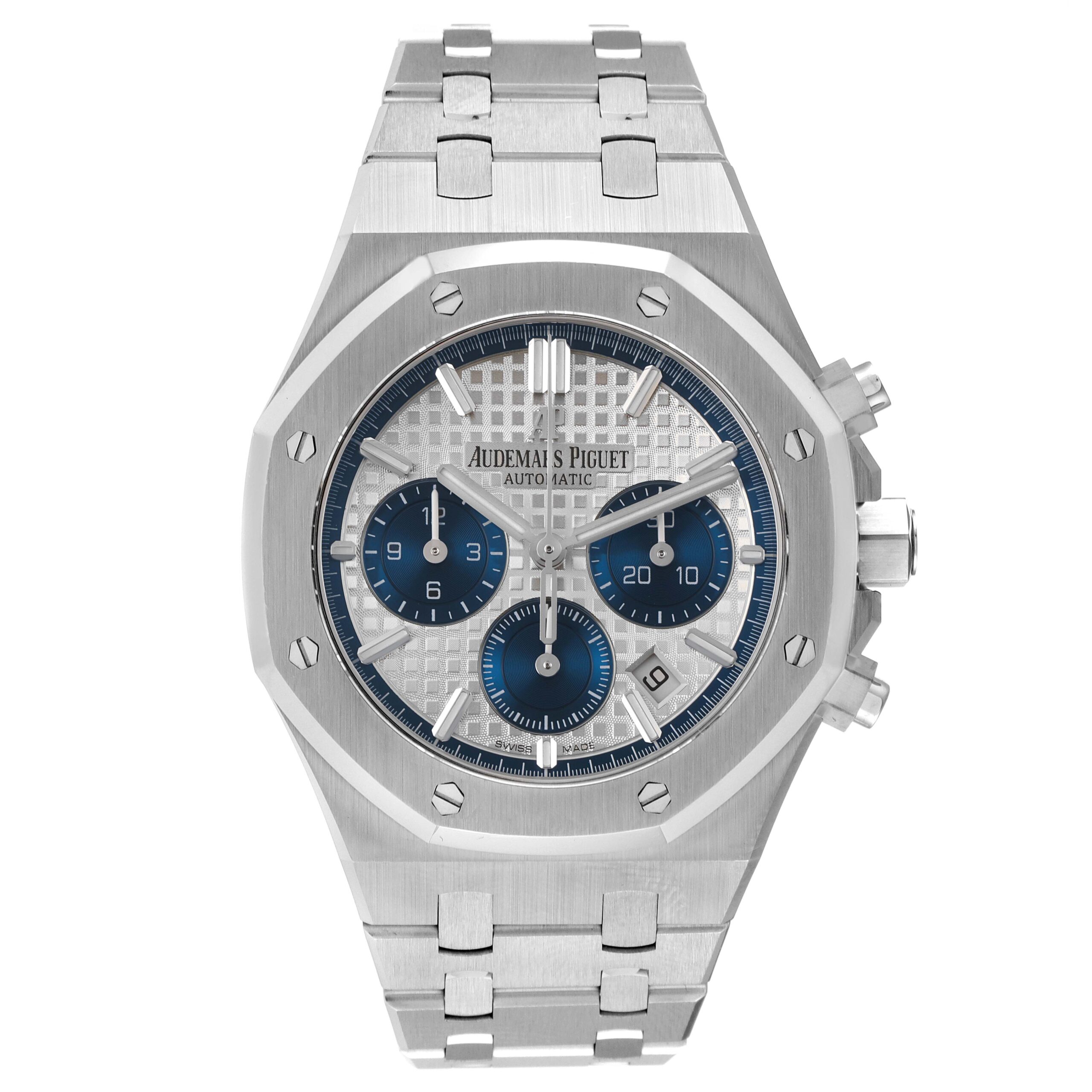 Audemars Piguet Royal Oak Chronograph Steel Mens Watch 26315ST Box Card