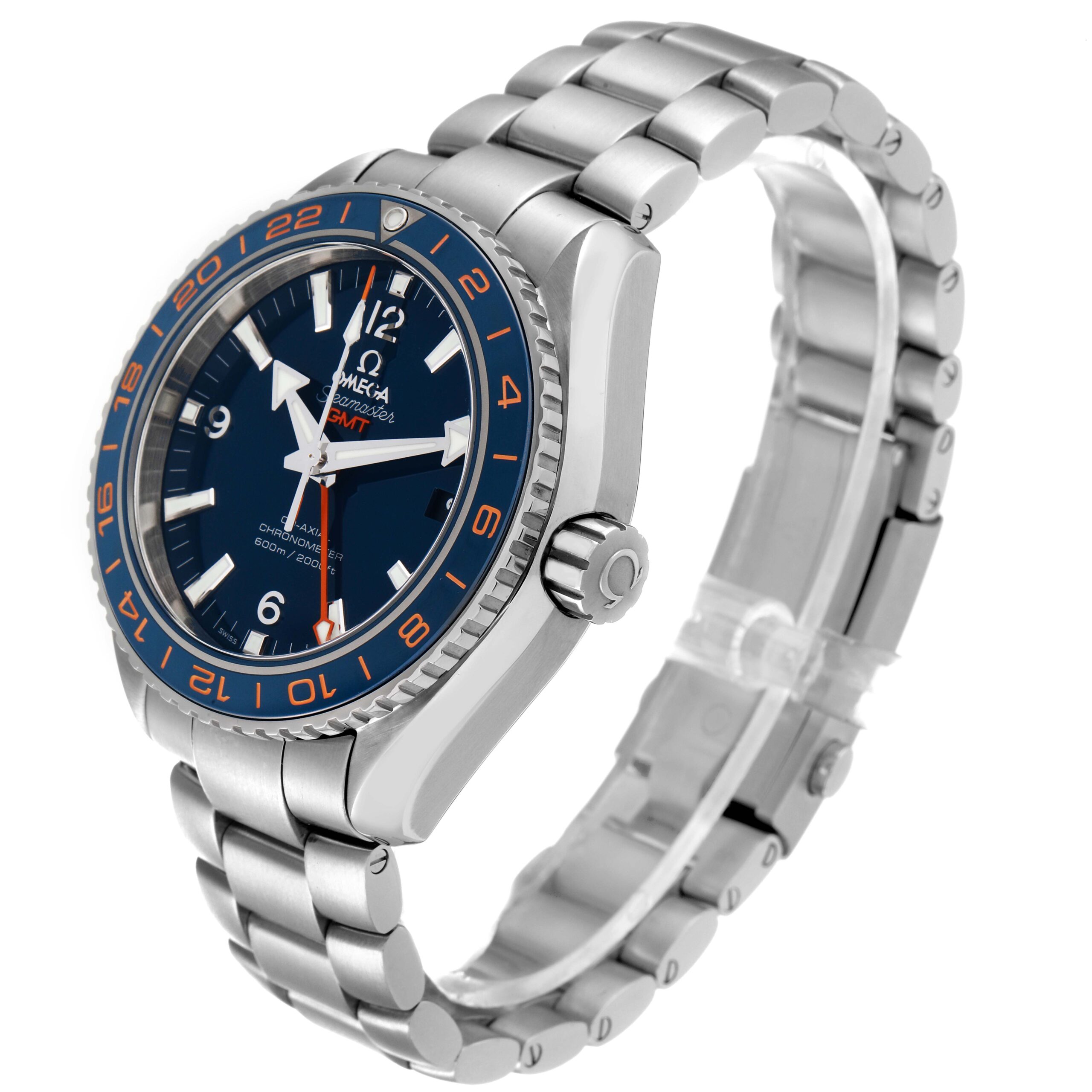 Omega Seamaster Planet Ocean GMT Mens Watch 232.30.44.22.03.001 Box Card