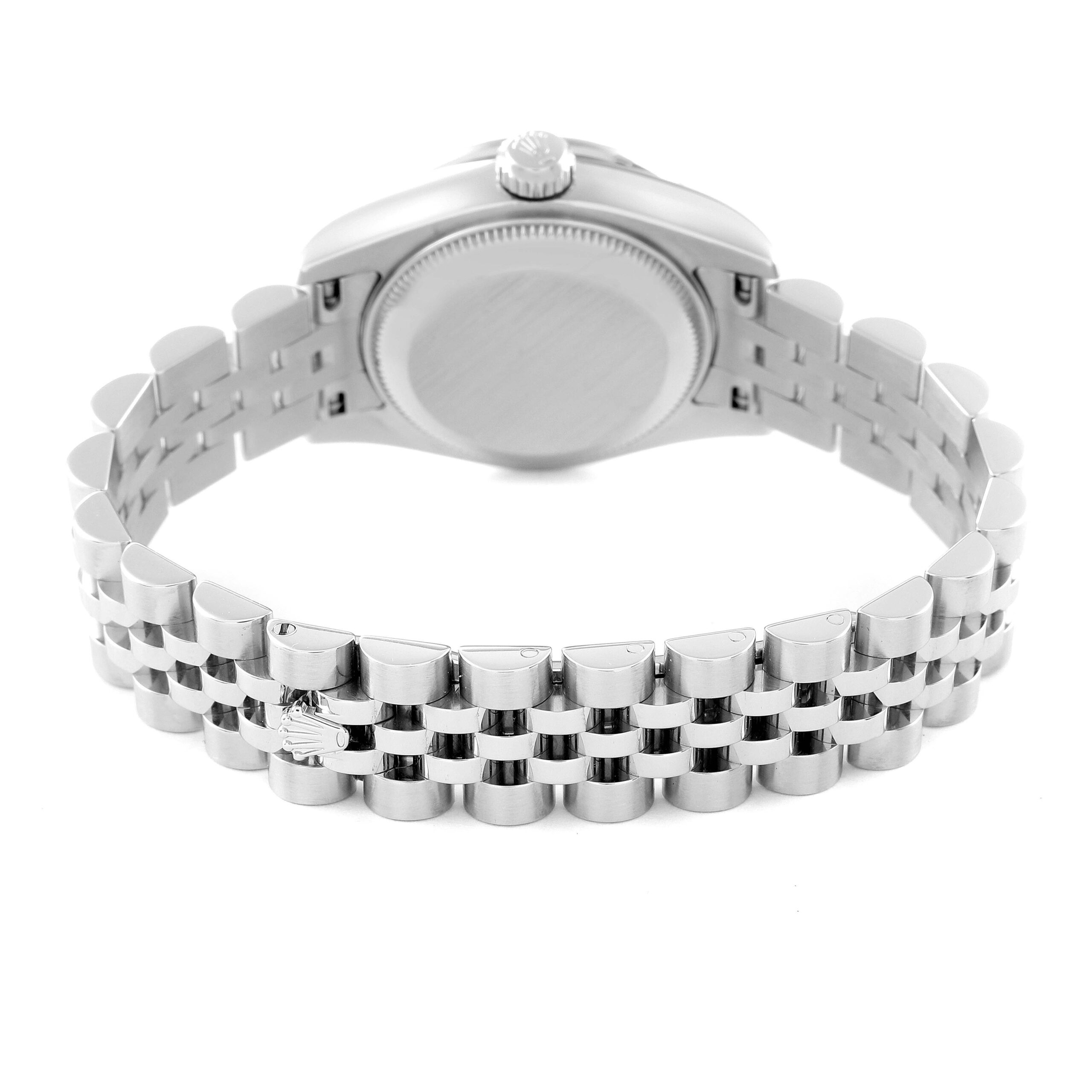 Rolex Datejust Steel White Gold Blue Dial Diamond Ladies Watch 179384