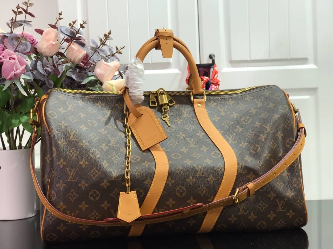 LV Duffle Bag Replica Keepall 50 Virgil Monogram M44880