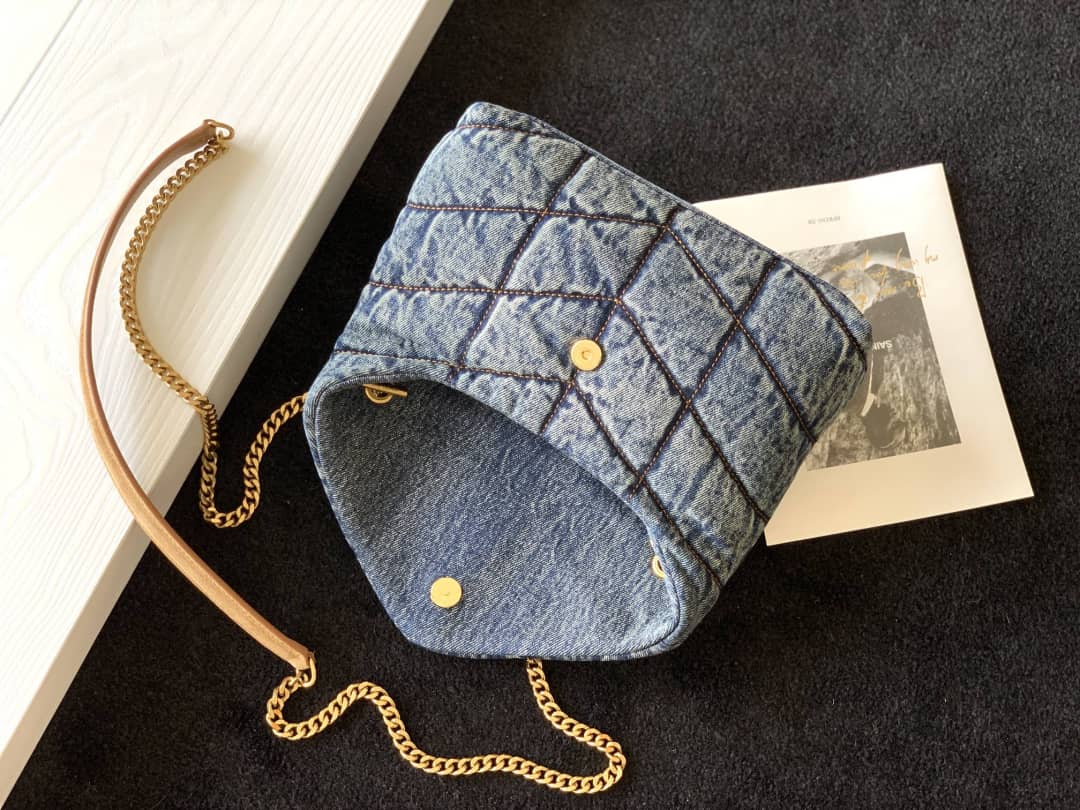 YSL Dupes Bags Saint Laurent Loulou Denim Shoulder Bag