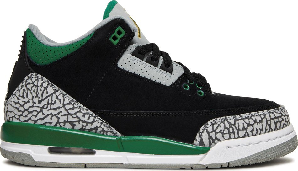 Air Jordan 3 Retro GS  Pine Green  398614-030
