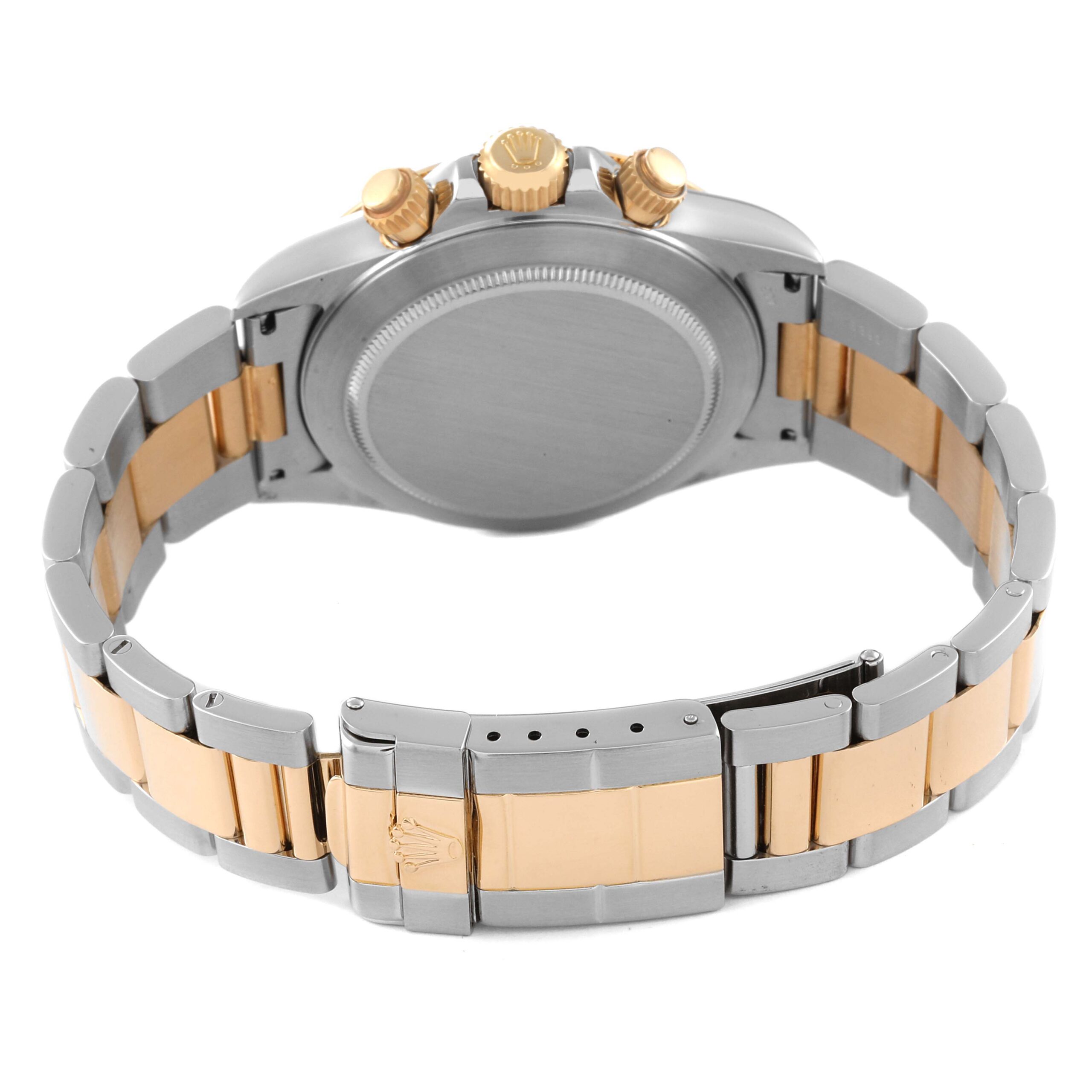 Rolex Daytona Steel Yellow Gold Black Dial Mens Watch 16523