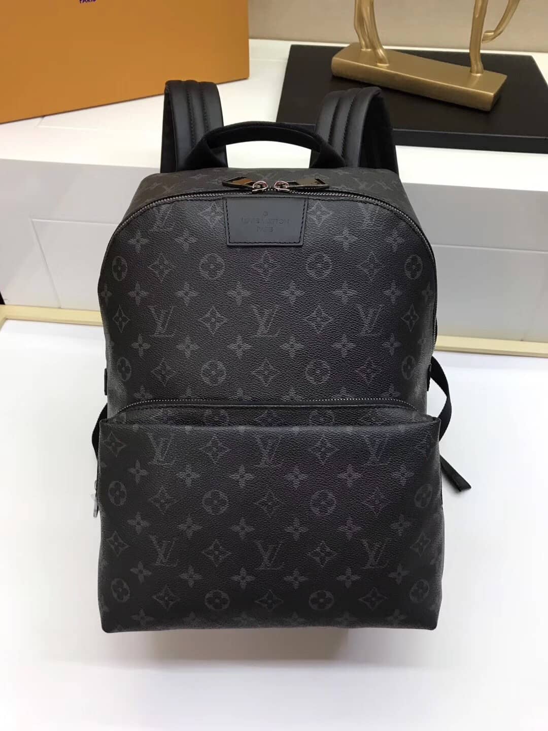 Louis Vuitton Discovery PM Monogram Eclipse Canvas Replica Backpack M43186