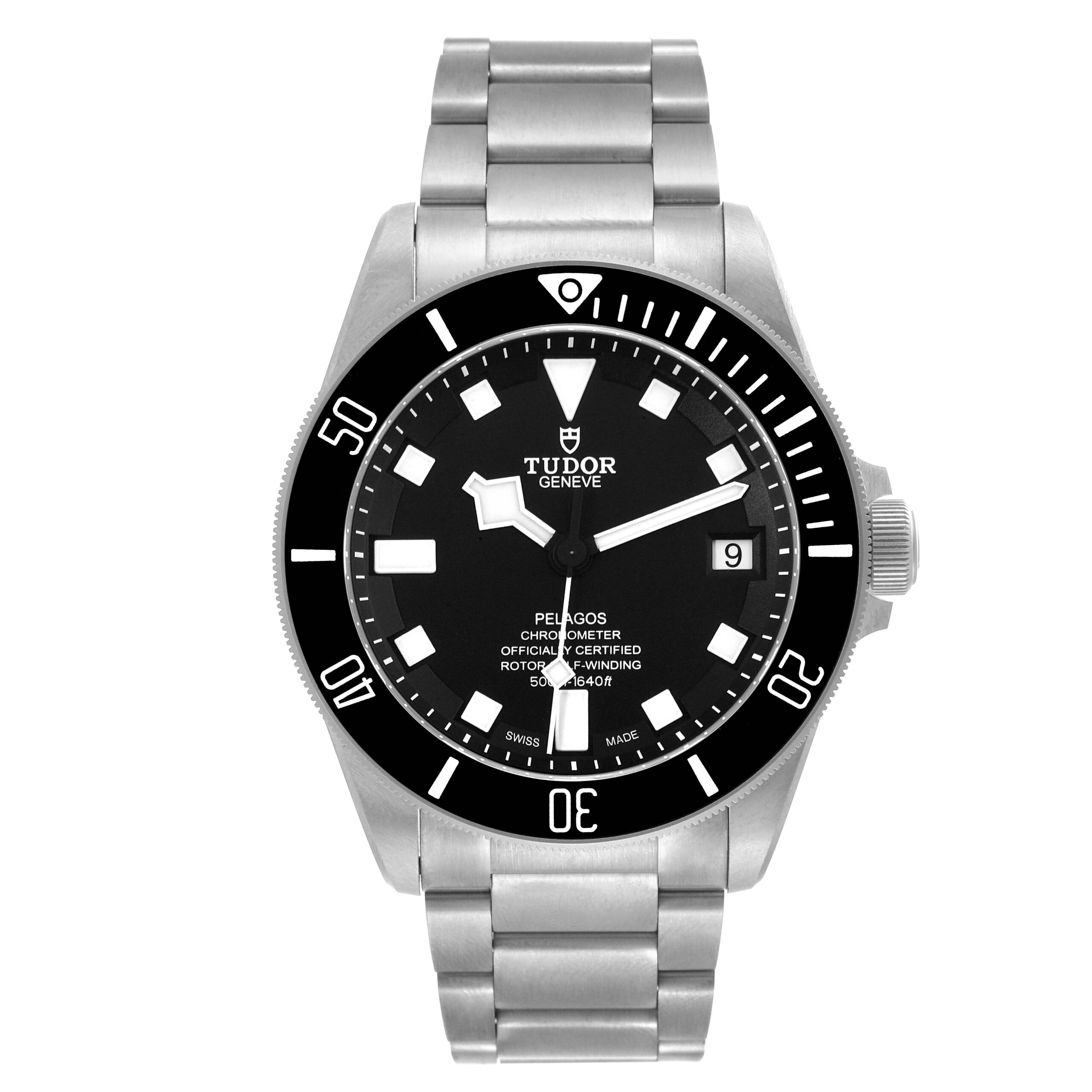 Tudor Pelagos Black Dial Titanium Mens Watch 25600TN Box Card