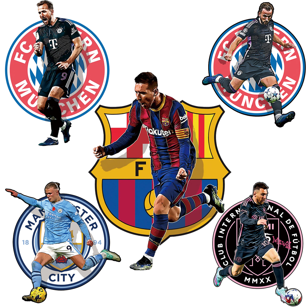 Lionel Messi,Erling Haaland-Football Stars Wooden Puzzle