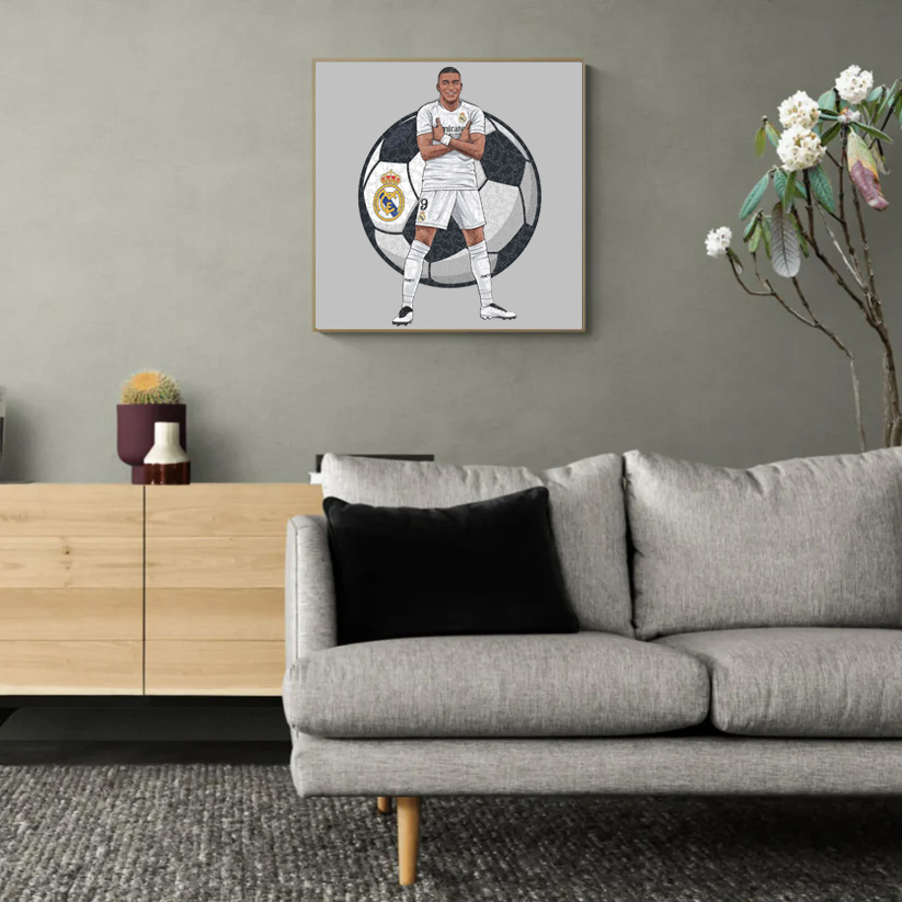 Kylian Mbappé-Football Stars Wooden Puzzle