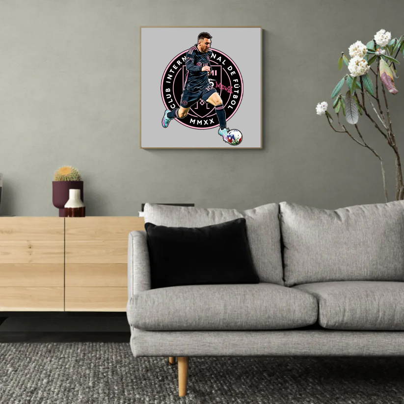 Lionel Messi,Erling Haaland-Football Stars Wooden Puzzle