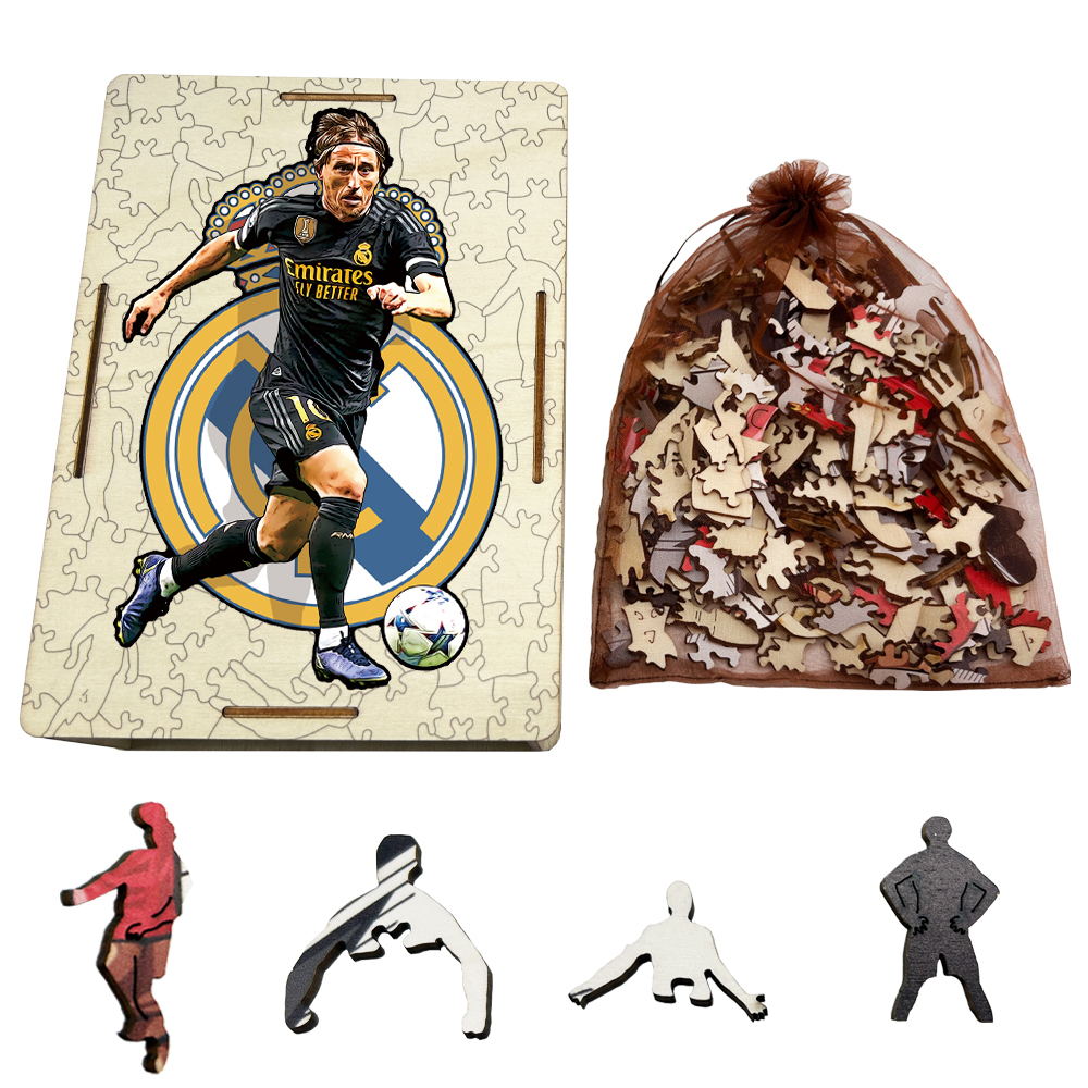 Neymar，Luka Modrić-Wooden Puzzle