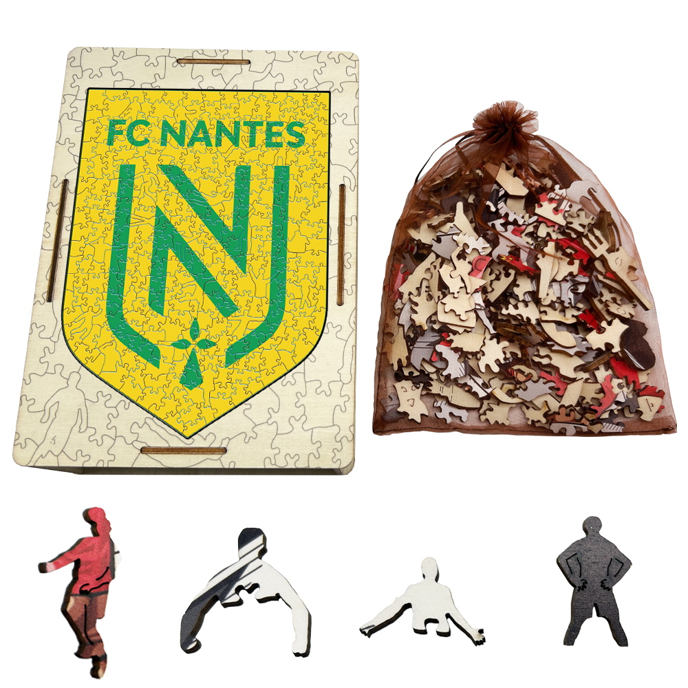 FC Nantes,Paris Saint - Germain,Racing Club de Strasbourg Alsace,Racing Club de Lens,Association Sportive de Monaco Football Club--Football Club Wooden Puzzle
