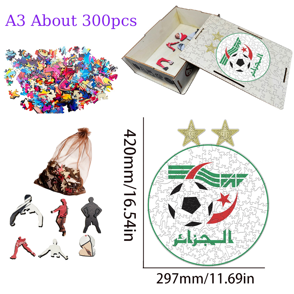 National Football Team--Wooden Puzzle