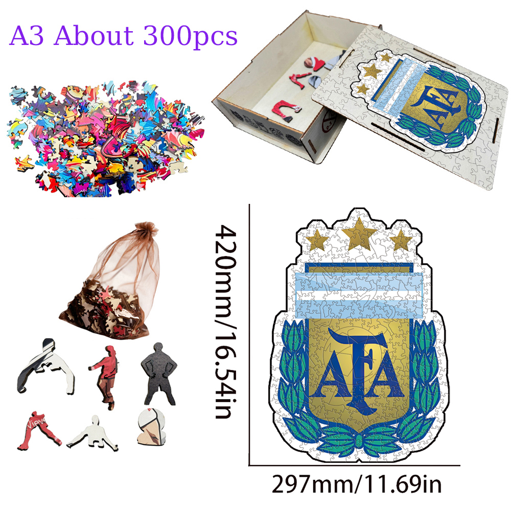 National Football Team--Wooden Puzzle