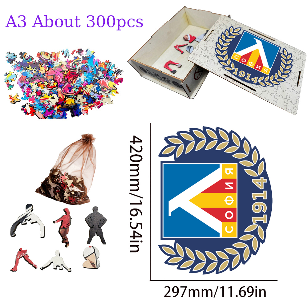 National Football Team--Wooden Puzzle