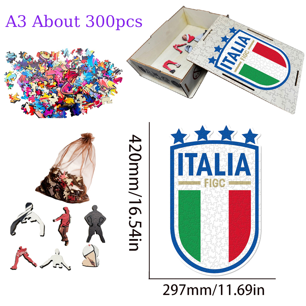 National Football Team--Wooden Puzzle