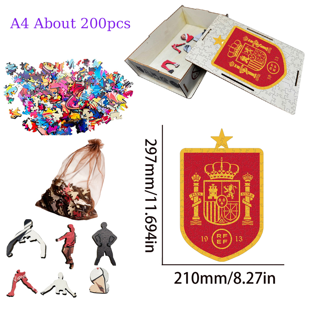 National Football Team--Wooden Puzzle