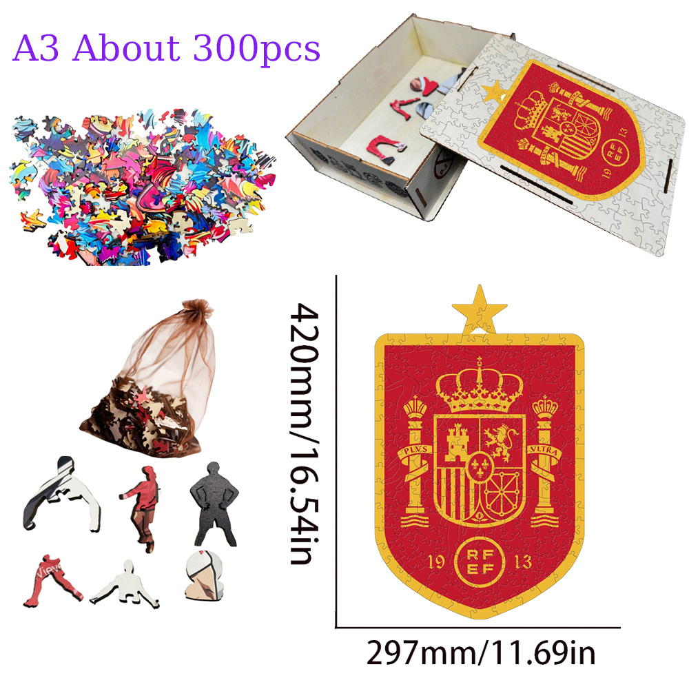 National Football Team--Wooden Puzzle